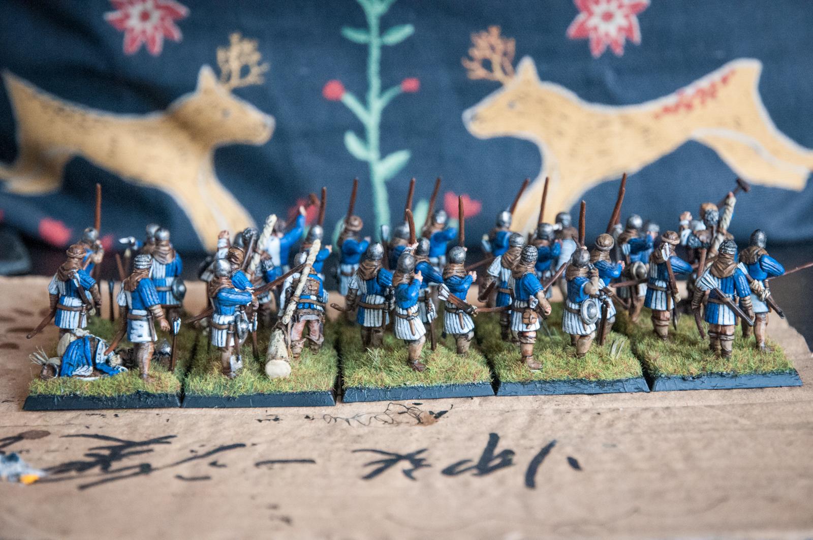 Archers, Bretonnians, Brotherhood, Kings Of War, Peasants, Perry Miniatures, Warhammer Fantasy