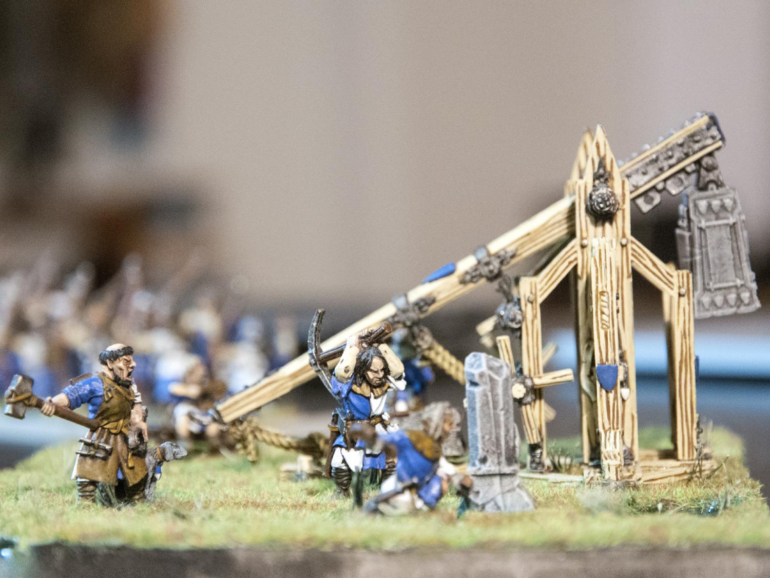Bretonnians, Brotherhood, Kings Of War, Peasants, Trebuchet, War Machine, Warhammer Fantasy
