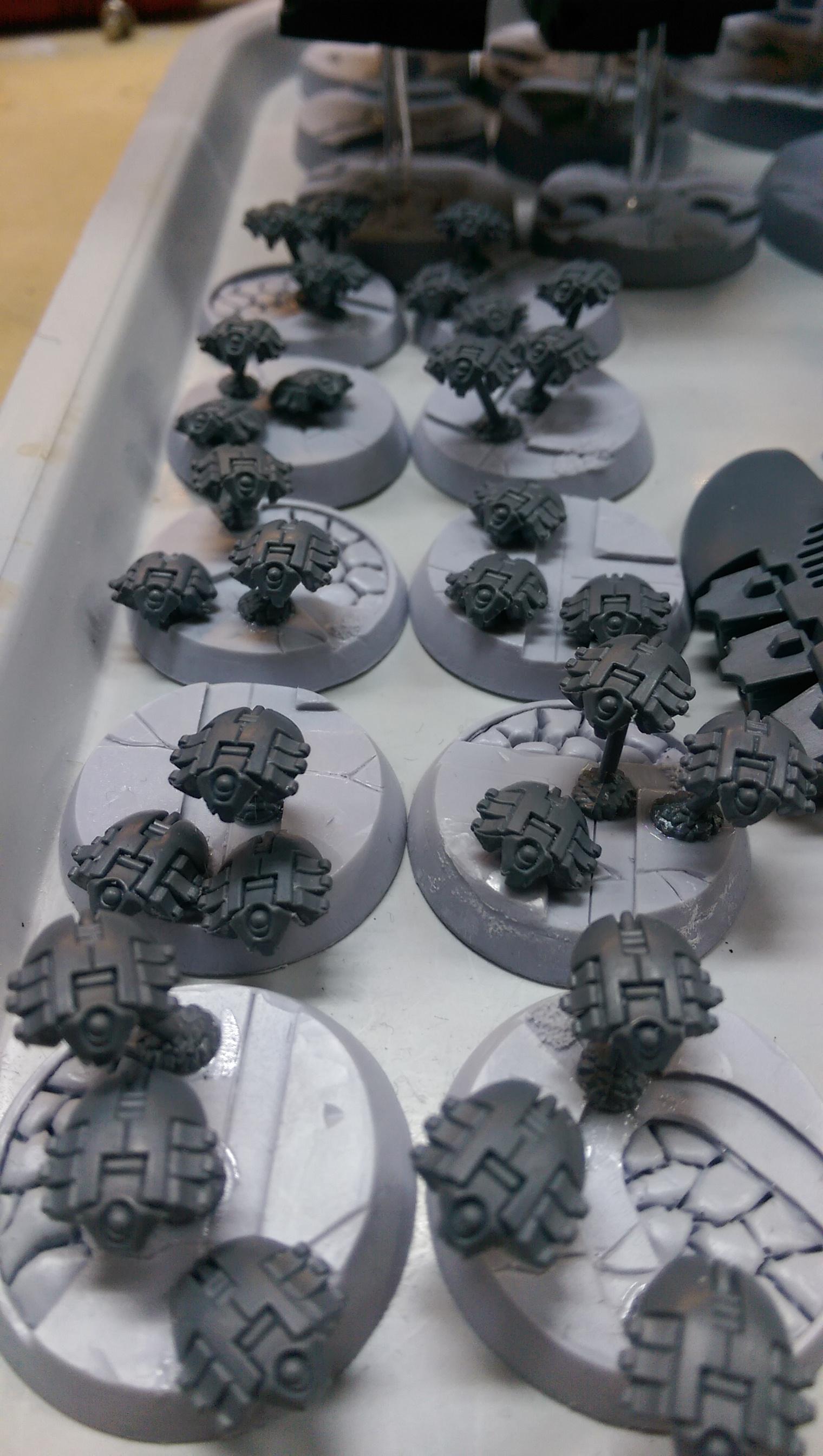 Assembly, Base, Necrons, Phlanax, Warhammer 40,000, Work In Progress