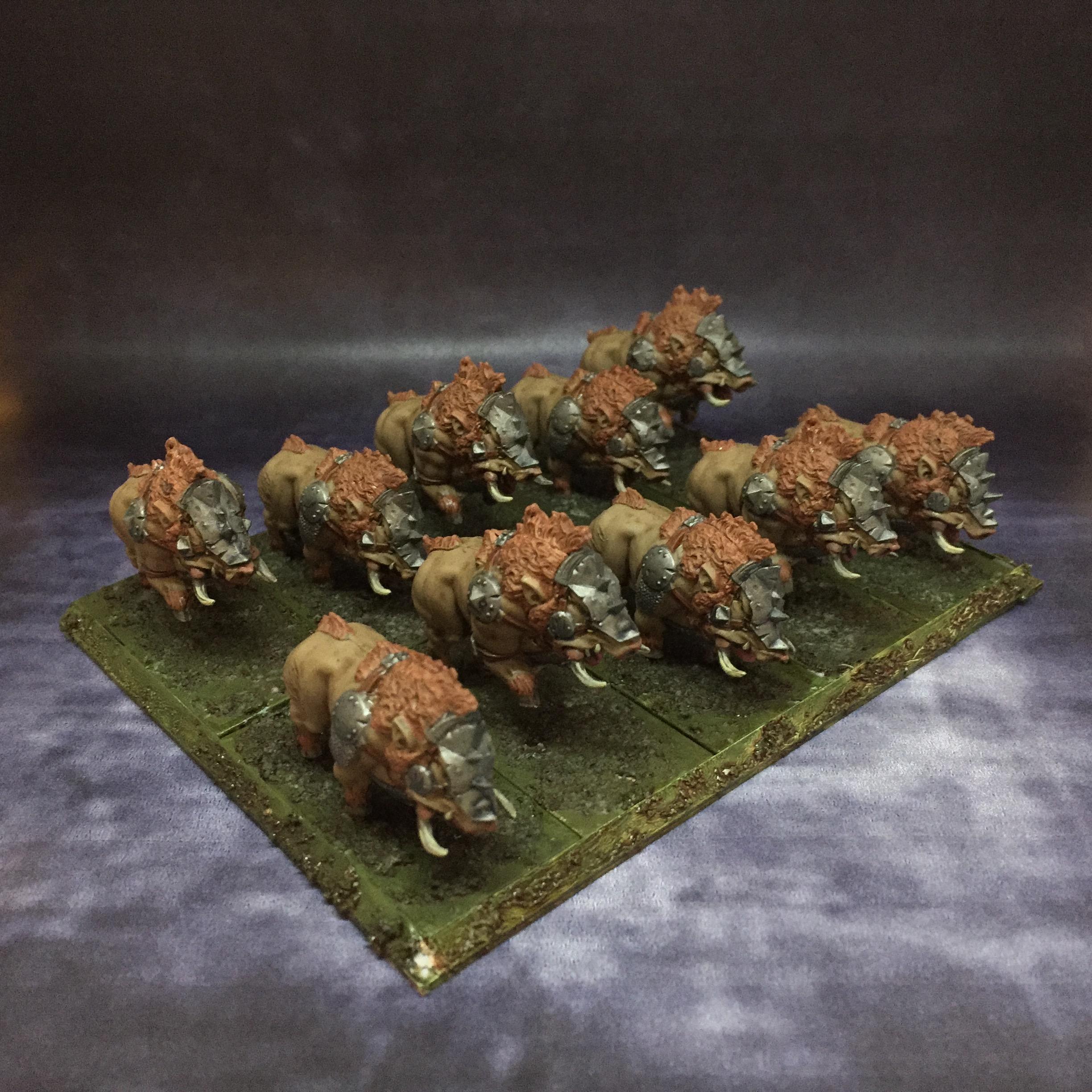 Boar, Cavalry, Gore, Mantic, March 2017, Orcs