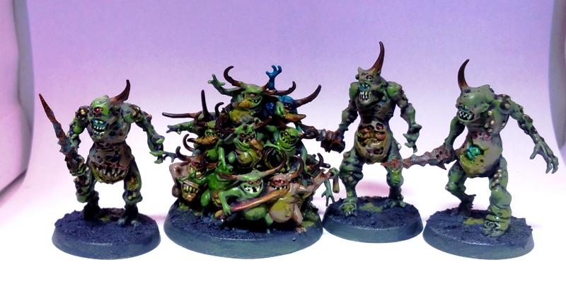 Nurglings and Plaguebearers