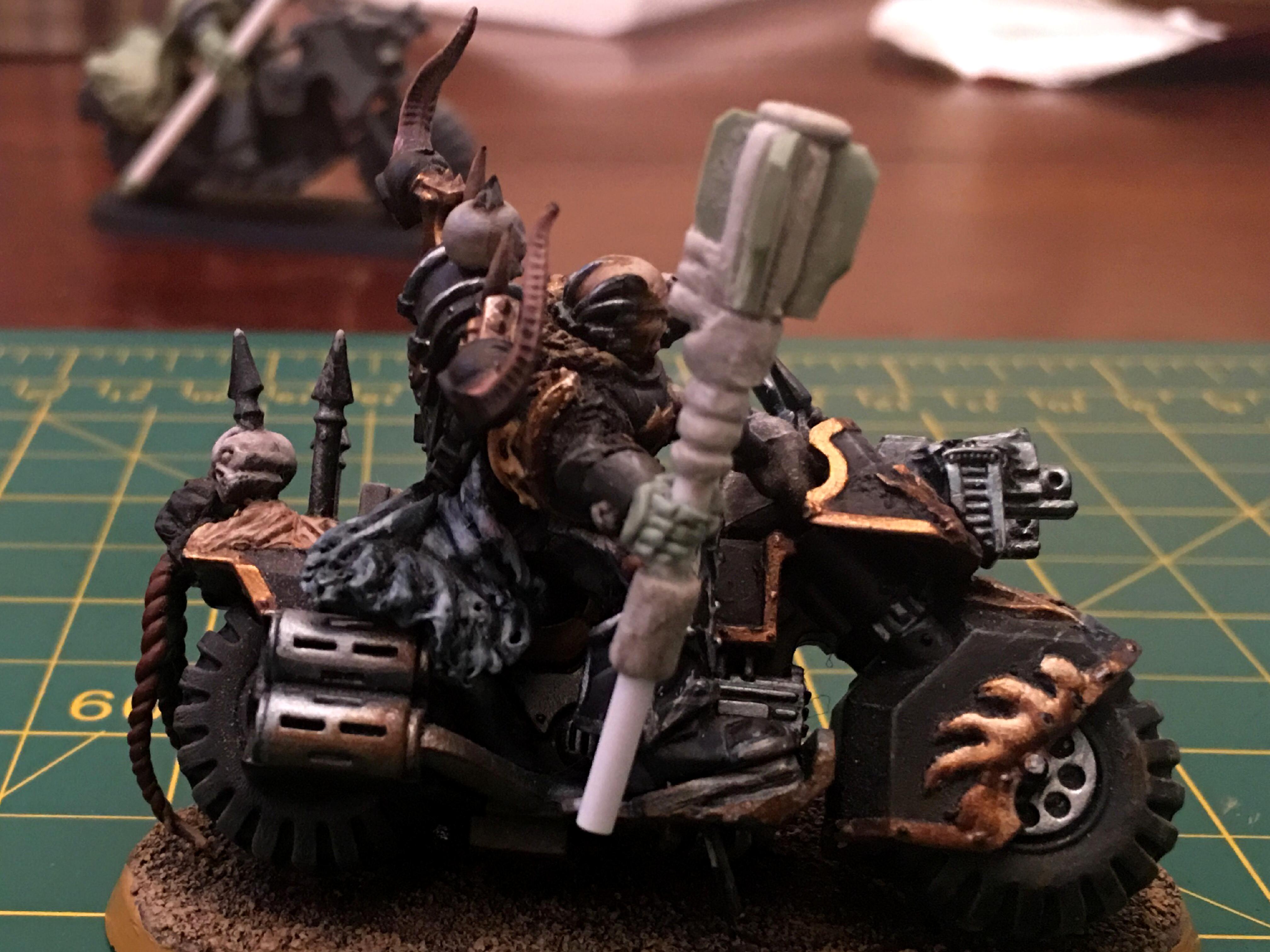 Black Legion Wip, Modeling Greenstuff Apoxie Sculpt