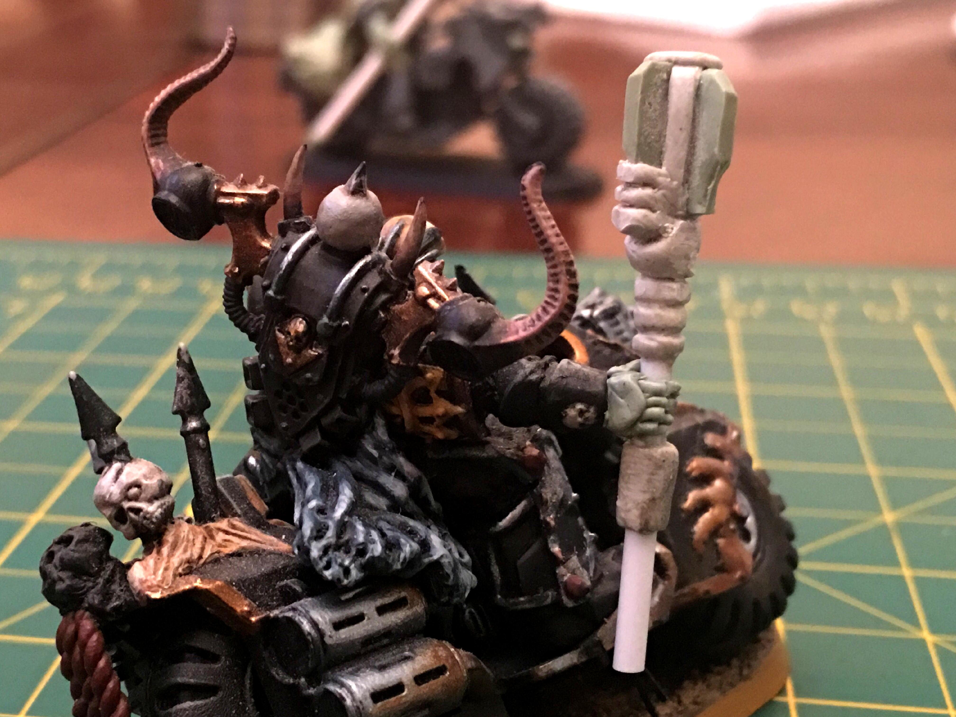 Black Legion Wip, Modeling Greenstuff Apoxie Sculpt