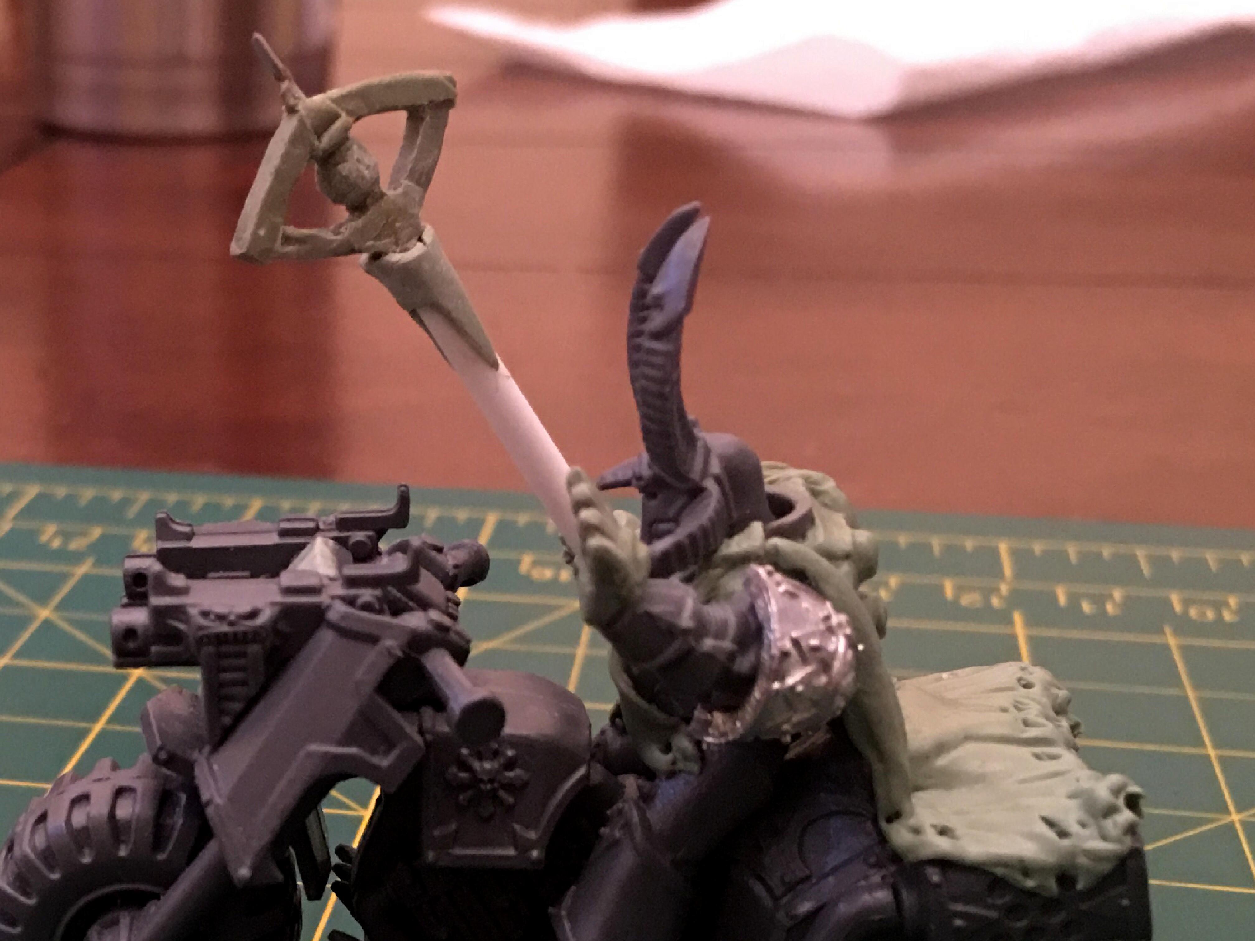 Black Legion Wip, Modeling Greenstuff Apoxie Sculpt