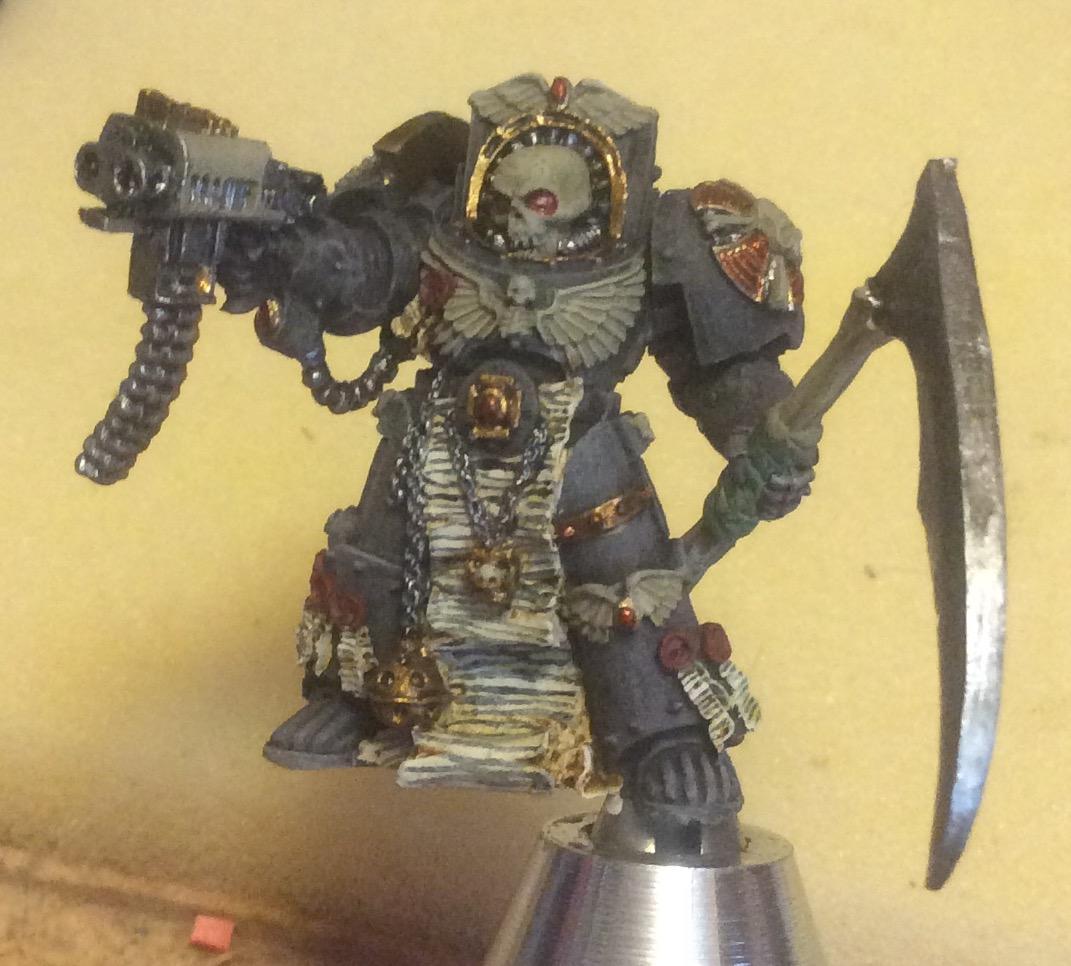 Chaplain, Conversion, Space Marines, Terminator Armor, Warhammer 40,000, Work In Progress