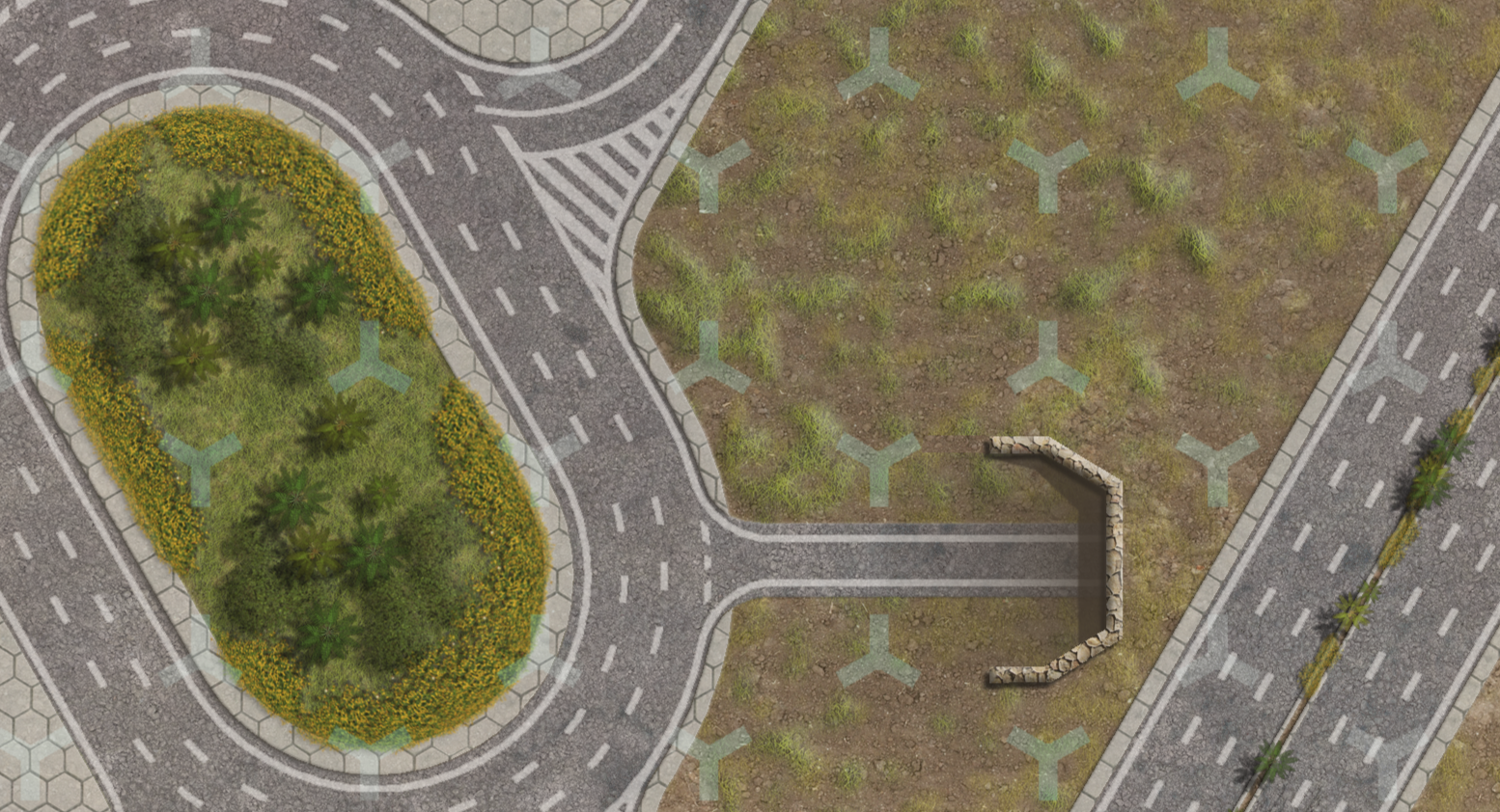 Battletech wargaming surface: Detail view 1