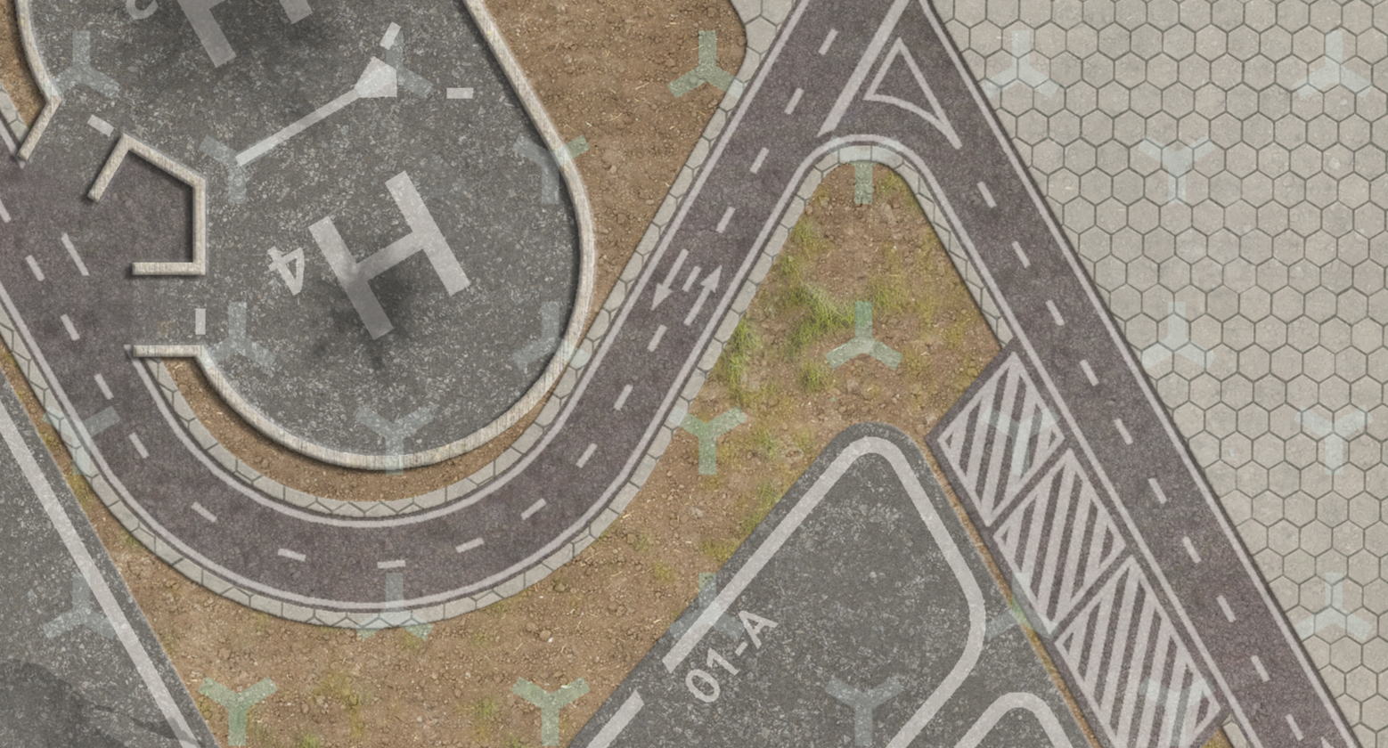 Battletech wargaming surface: Detail view 2