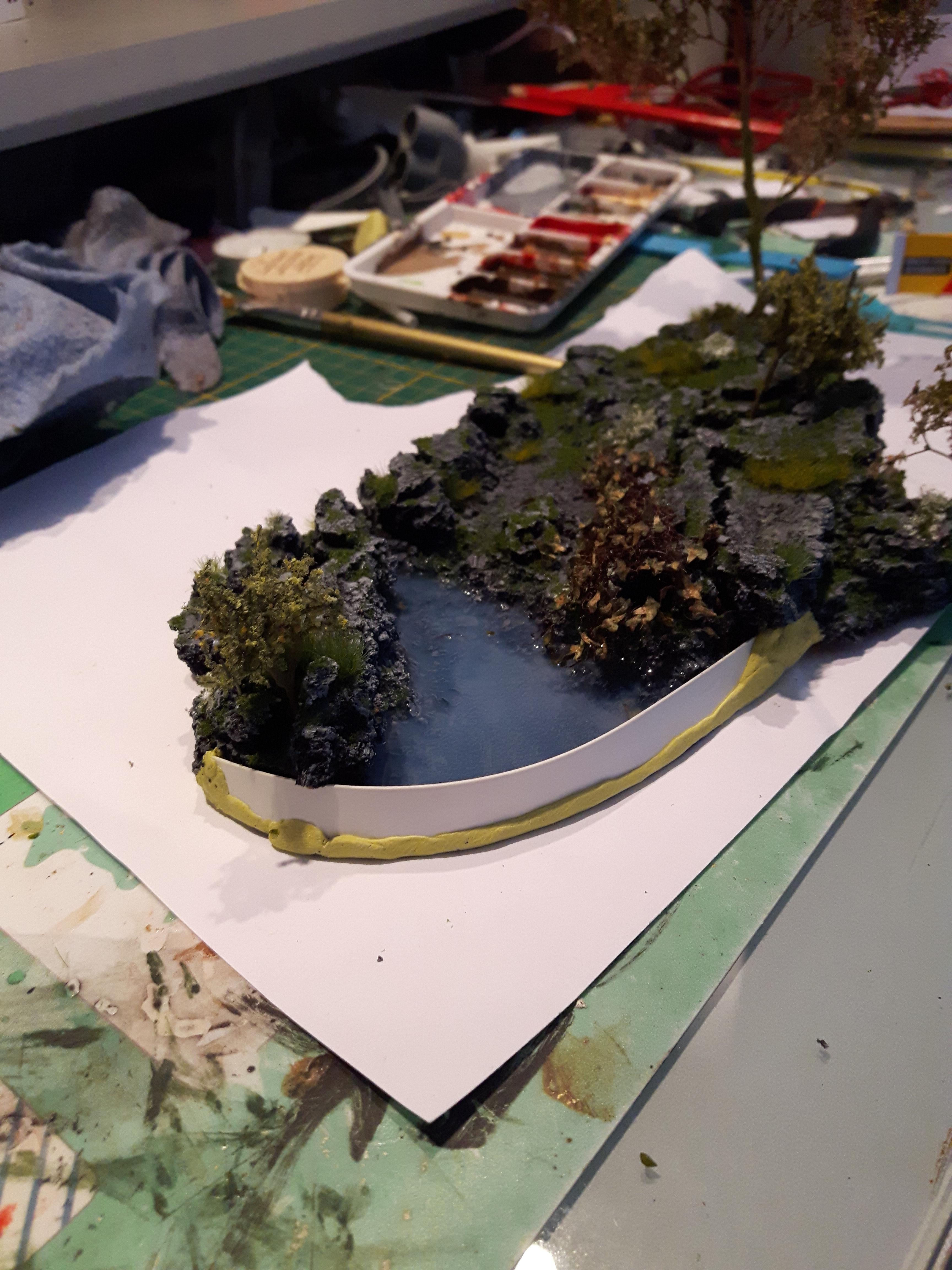 Add water to the base