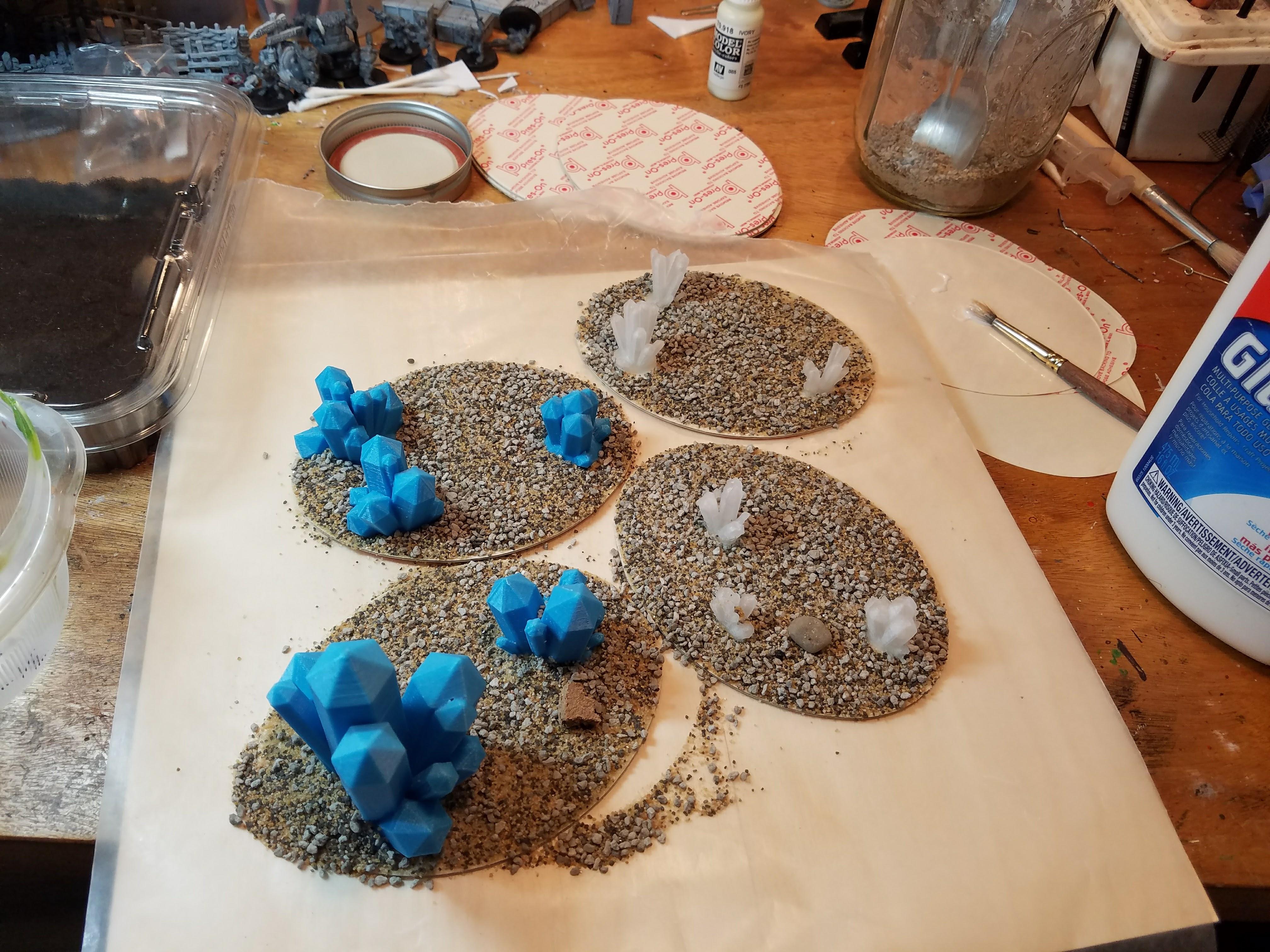 Crystals, Necrons, Terrain