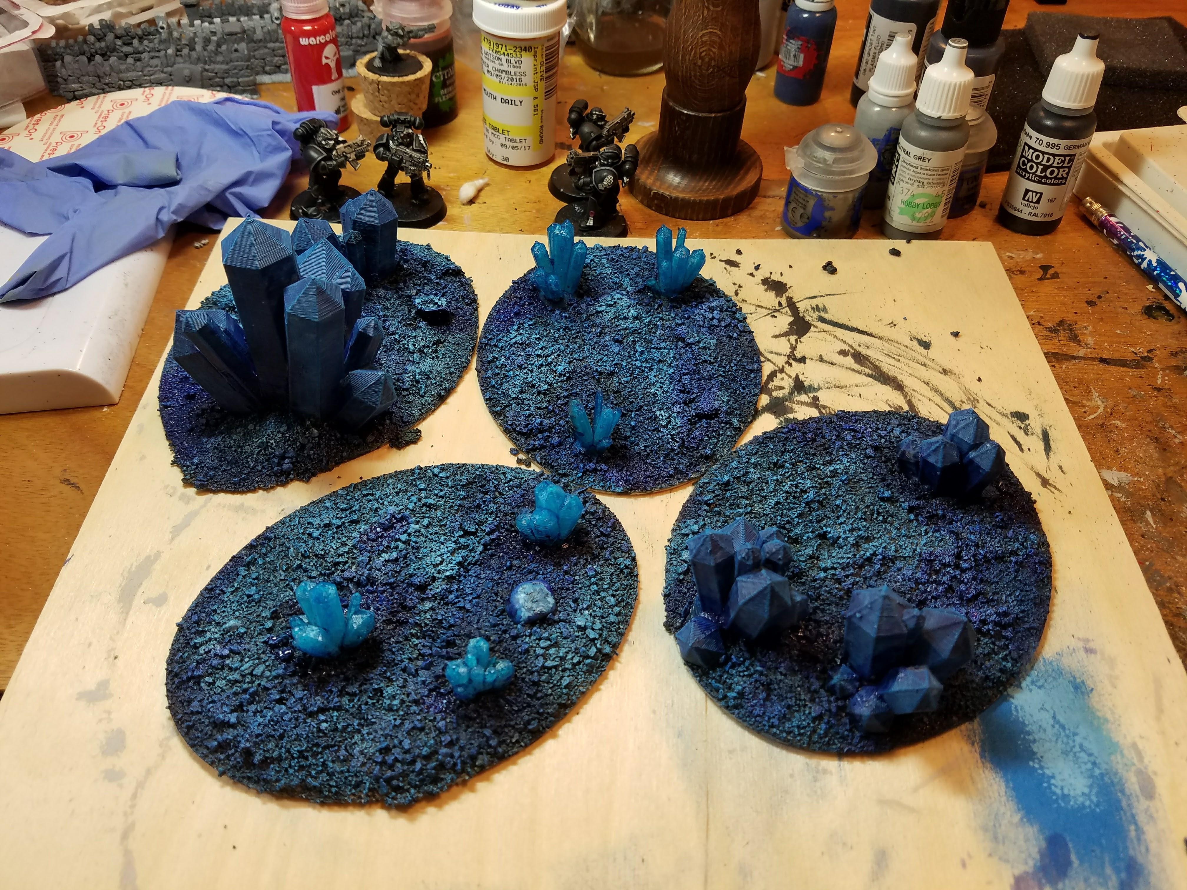Crystals, Necrons, Terrain