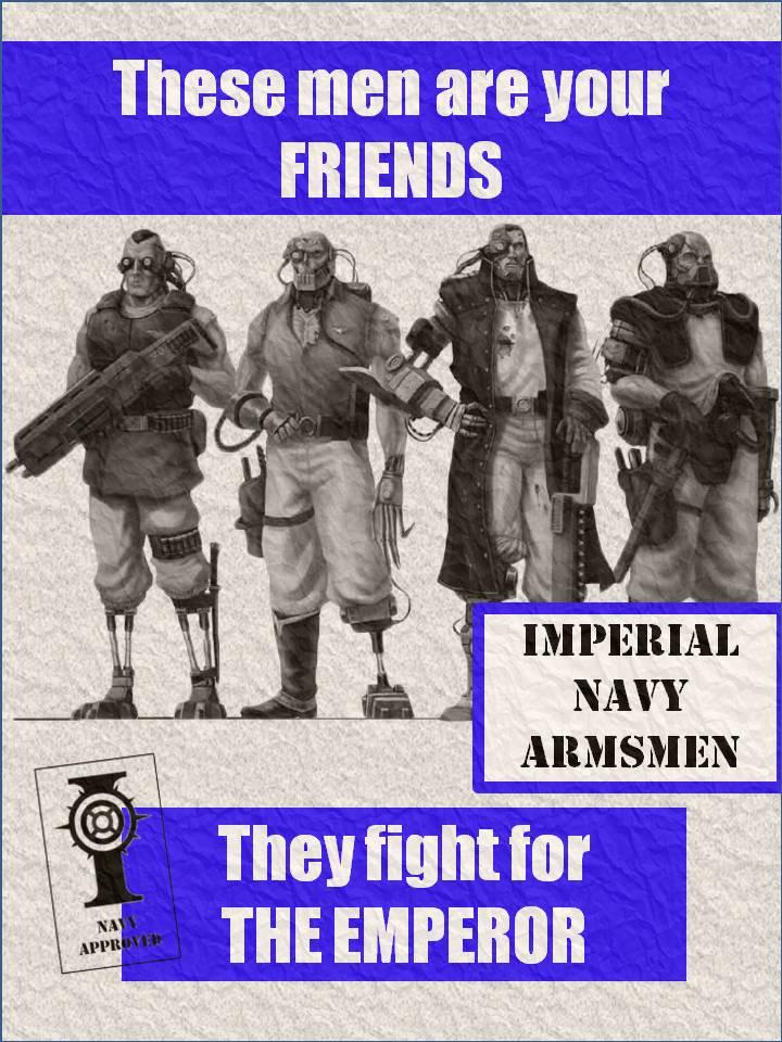 Armsmen, Friend, Humor, Navy, Poster, Propaganda, Warhammer 40,000