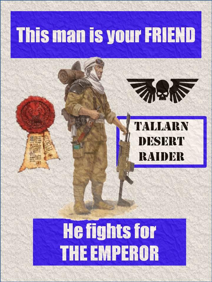Friend, Humor, Imperial Guard, Poster, Propaganda, Tallarn Desert Raiders, Warhammer 40,000