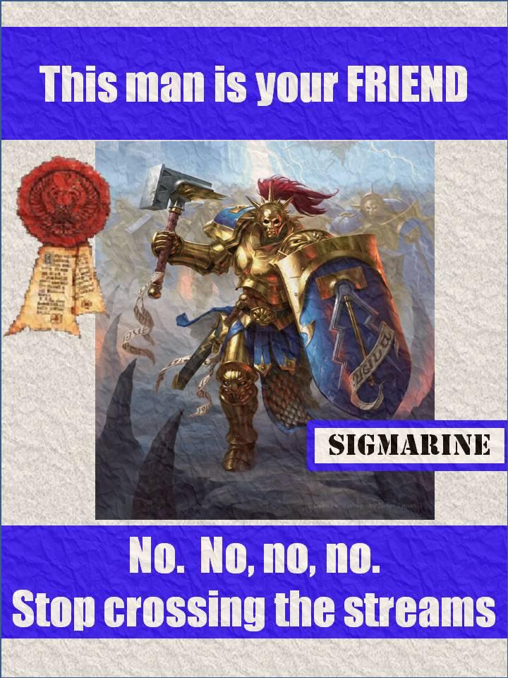 Friend, Humor, Poster, Propaganda, Sigmarines, Warhammer 40,000