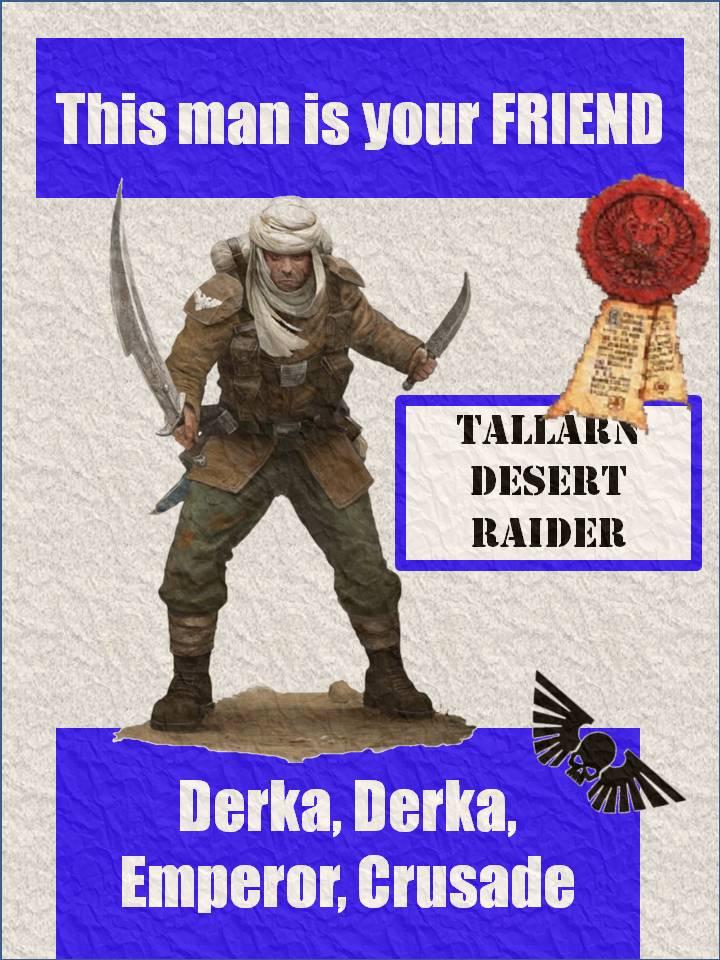 Friend, Humor, Imperial Guard, Poster, Propaganda, Tallarn Desert Raiders, Warhammer 40,000