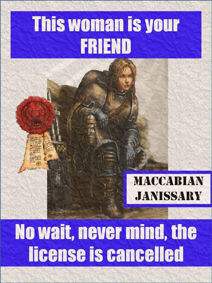 Friend, Humor, Imperial Guard, Maccabian Janissary, Poster, Propaganda, Warhammer 40,000