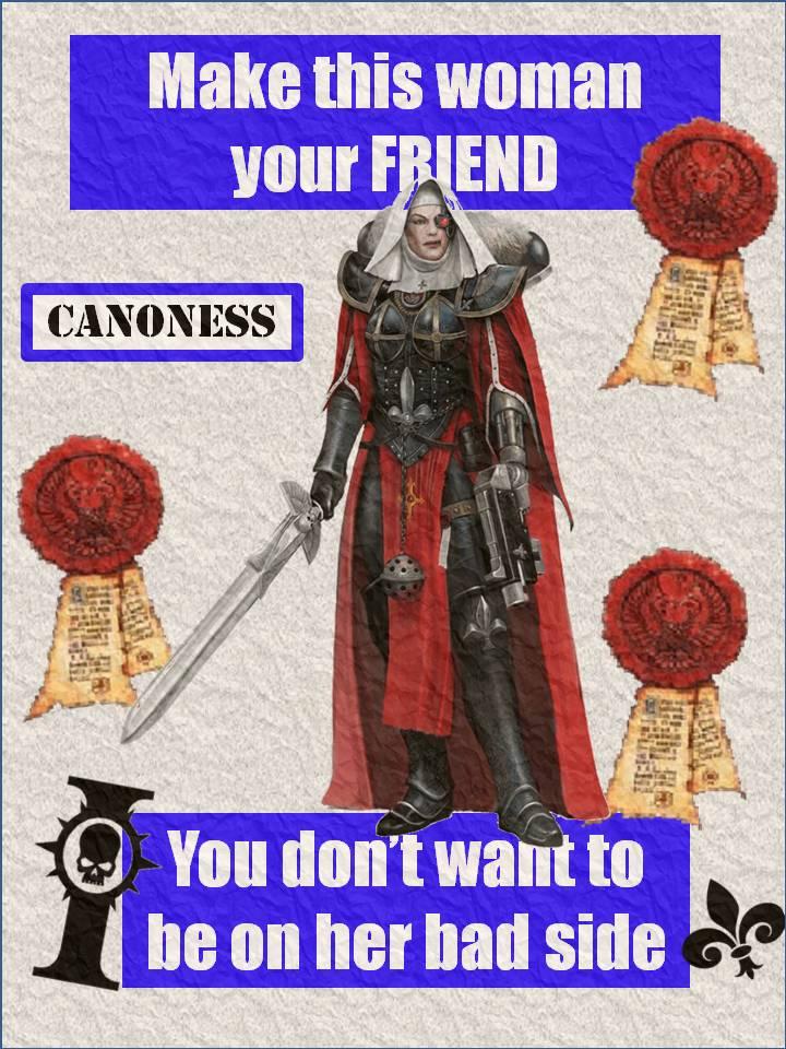 Friend, Humor, Poster, Propaganda, Sisters Of Battle, Warhammer 40,000