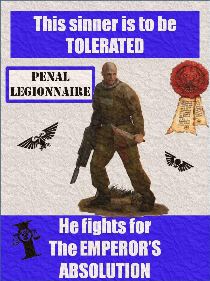 Friend, Humor, Penal Legion, Poster, Propaganda, Warhammer 40,000