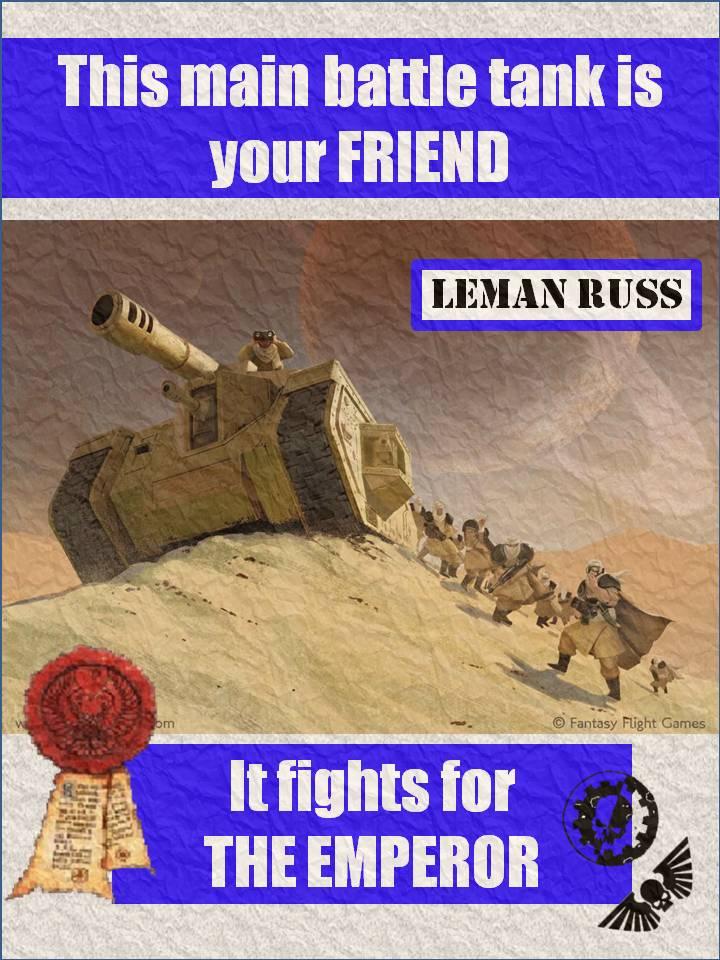 Friend, Humor, Leman Russ, Poster, Propaganda, Warhammer 40,000