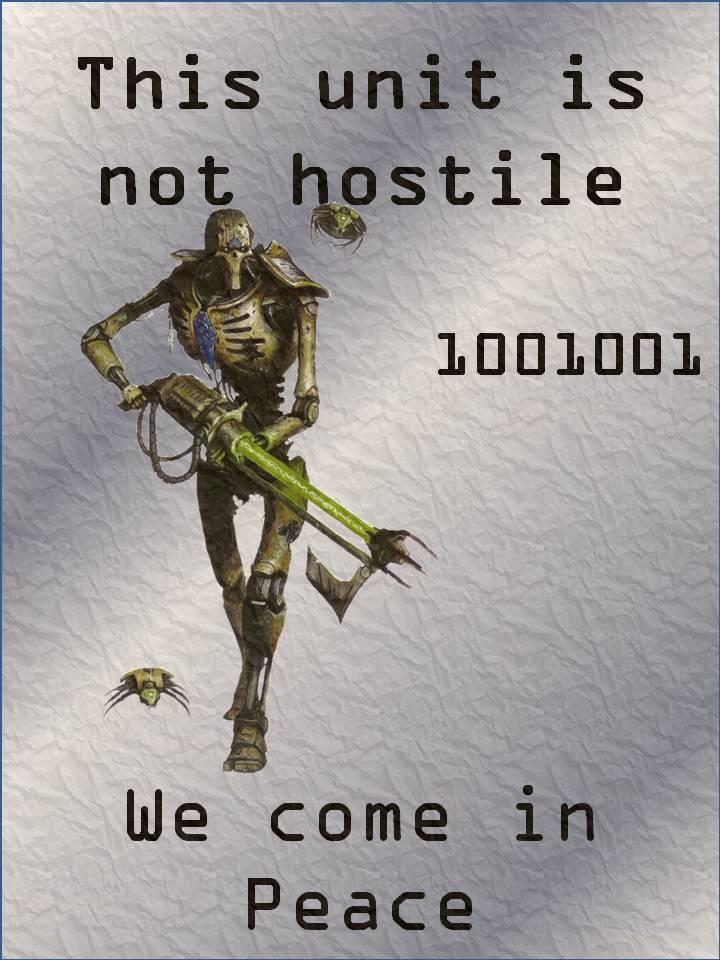 Friend, Humor, Necrons, Poster, Propaganda, Warhammer 40,000
