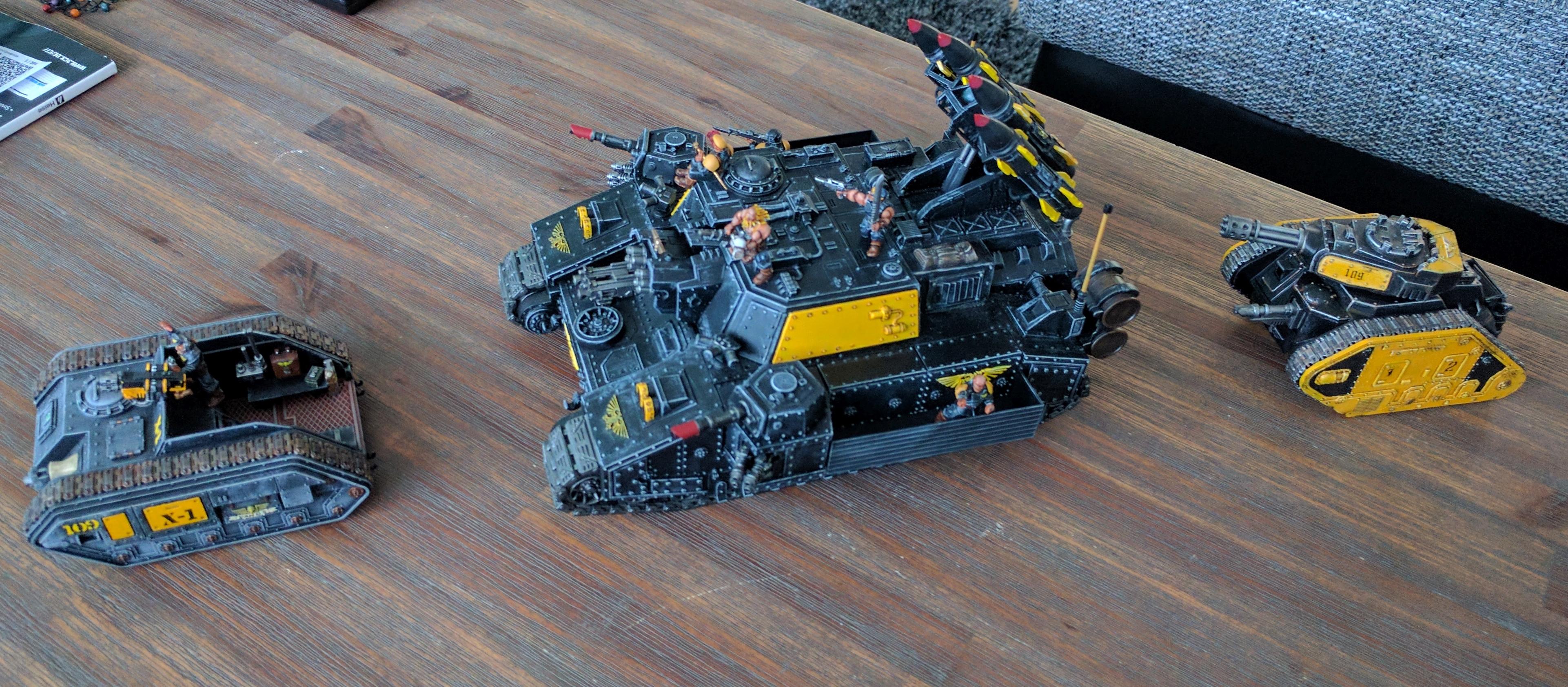 Imperial Guard, Kitbash, Punisher, Salamander, Stormlord, Thanatos