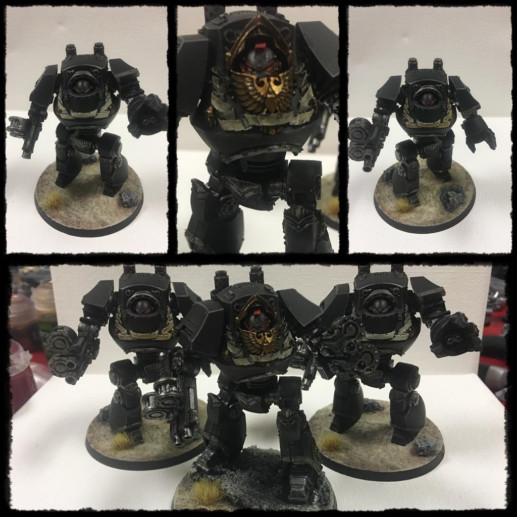 Betrayal at Calth dreads reposed and guns swapped with a Ven Dread to lead the way