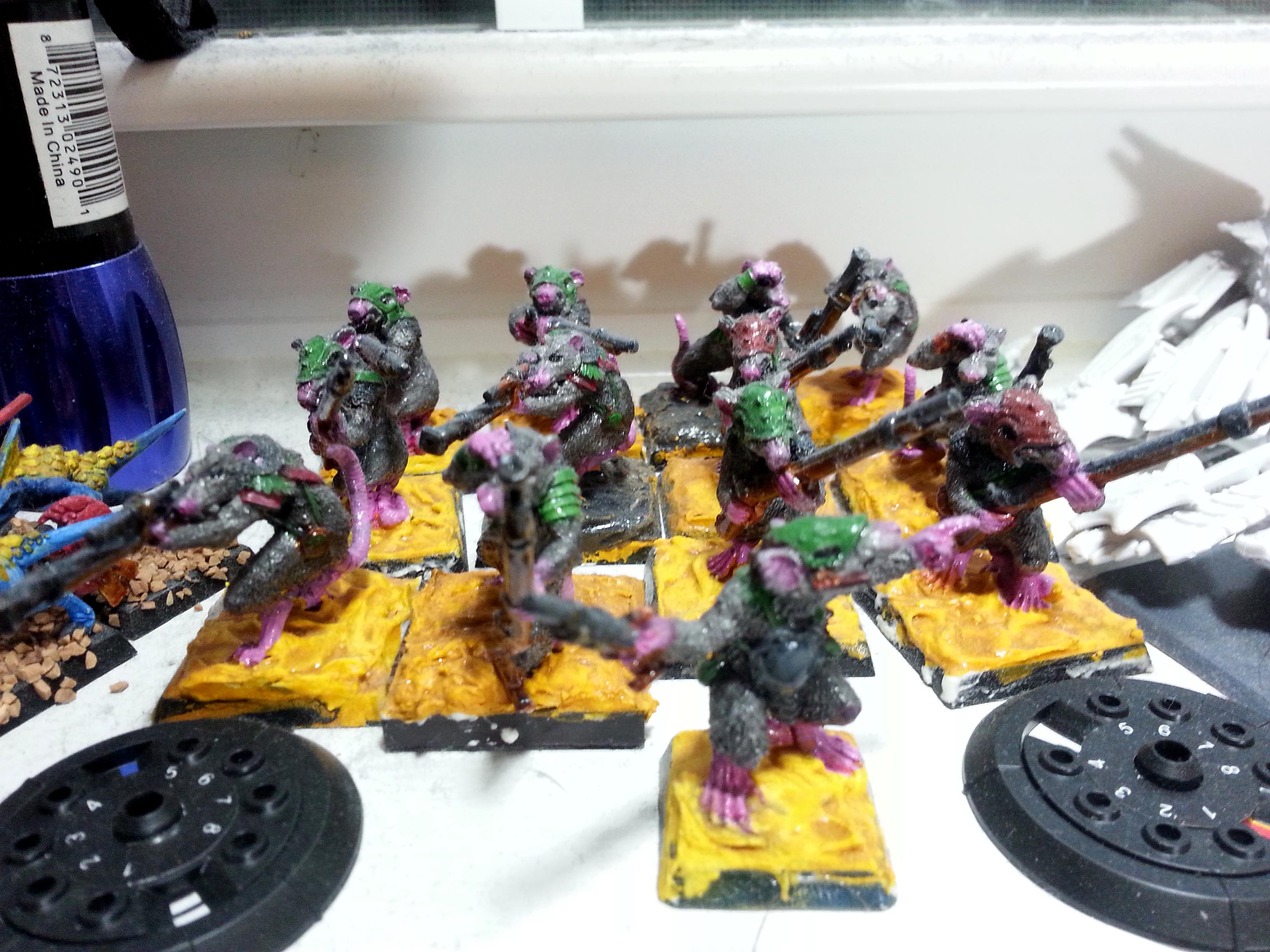 Grenadier, Jezzails, Mirilton, Musketry, Rat, Ratkin, Ratscum, Ratscum Snipers, Yellow Plaster Base