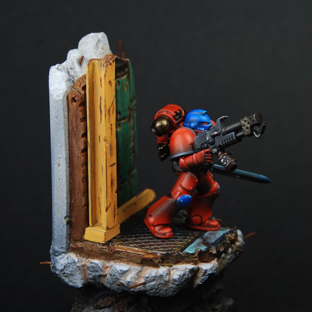 Base, Captain, Display, Space Marines