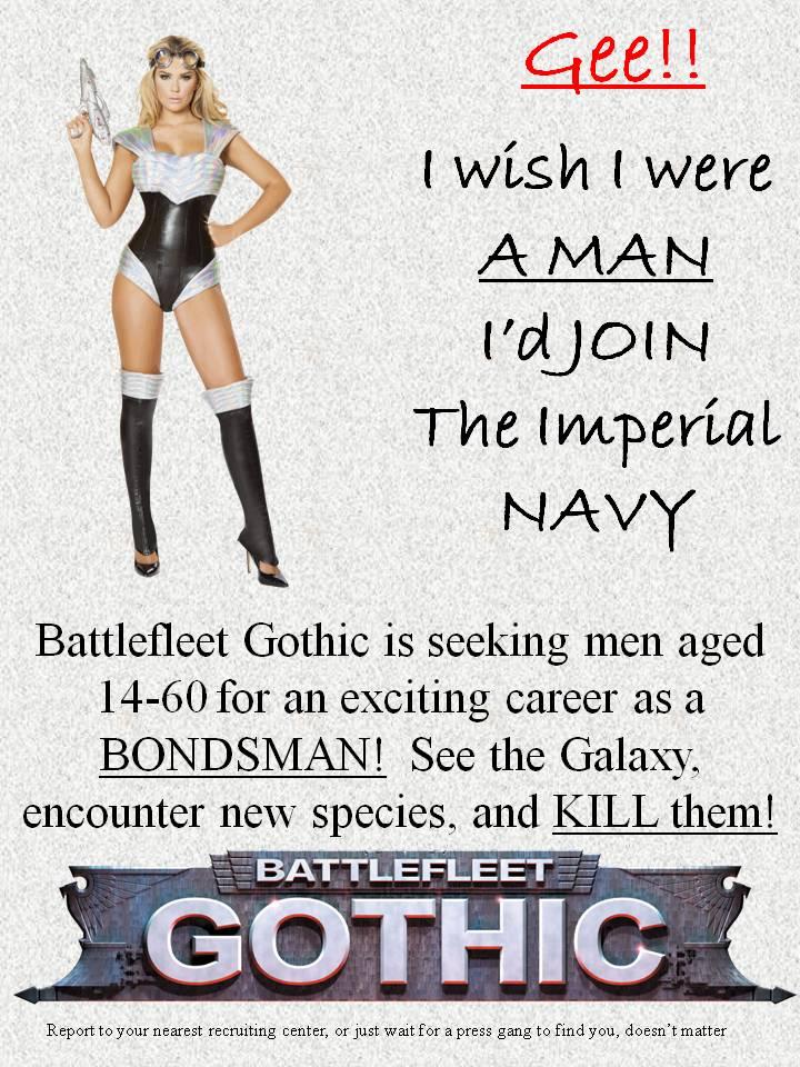 Battlefleet Gothic, Humor, Propaganda, World War 2