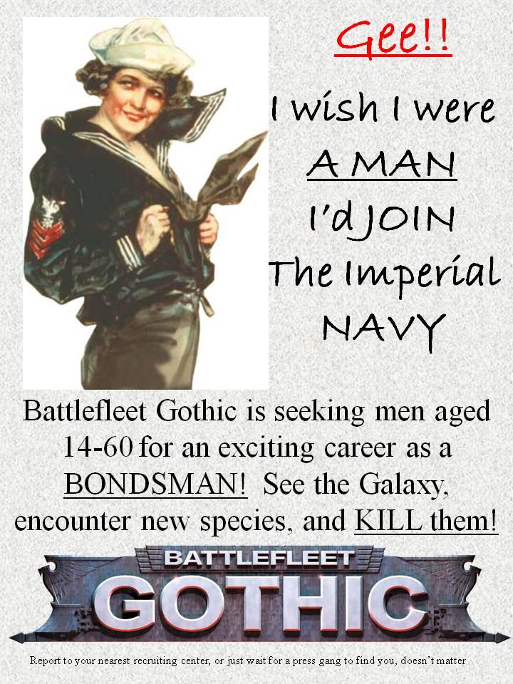 Battlefleet Gothic, Humor, Propaganda, World War 2