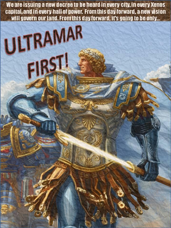 Humor, Poster, Propaganda, Robute Guilliman, Ultramarines