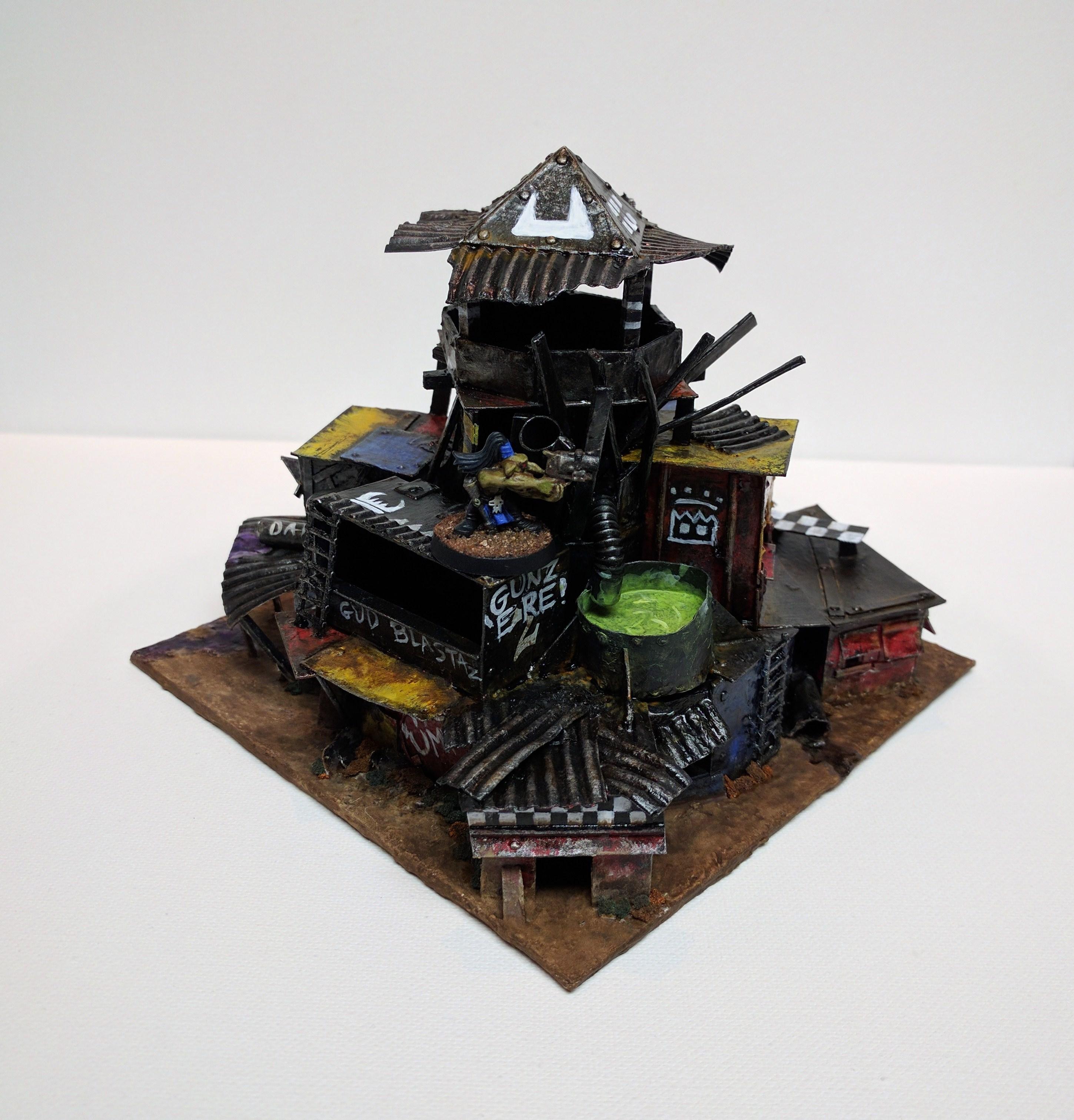 Gretchen, Gretchin, Grots, Orks, Ramshackle, Scratch Build, Shanty Town, Terrain