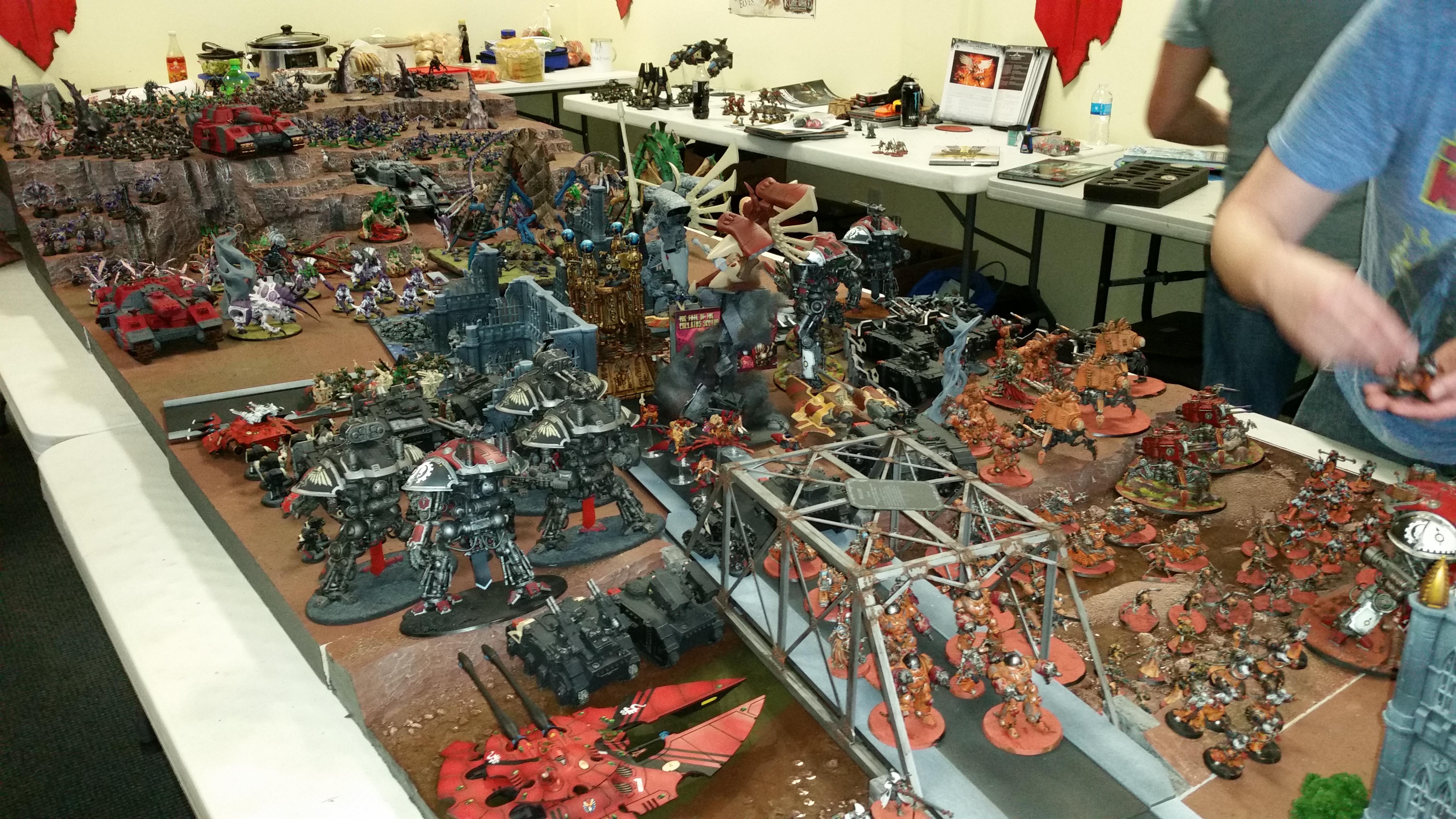 Apocalypse, Eldar, Genestealer Cults, Imperial Knights, Mechanicum, Space Marines, Tyranids