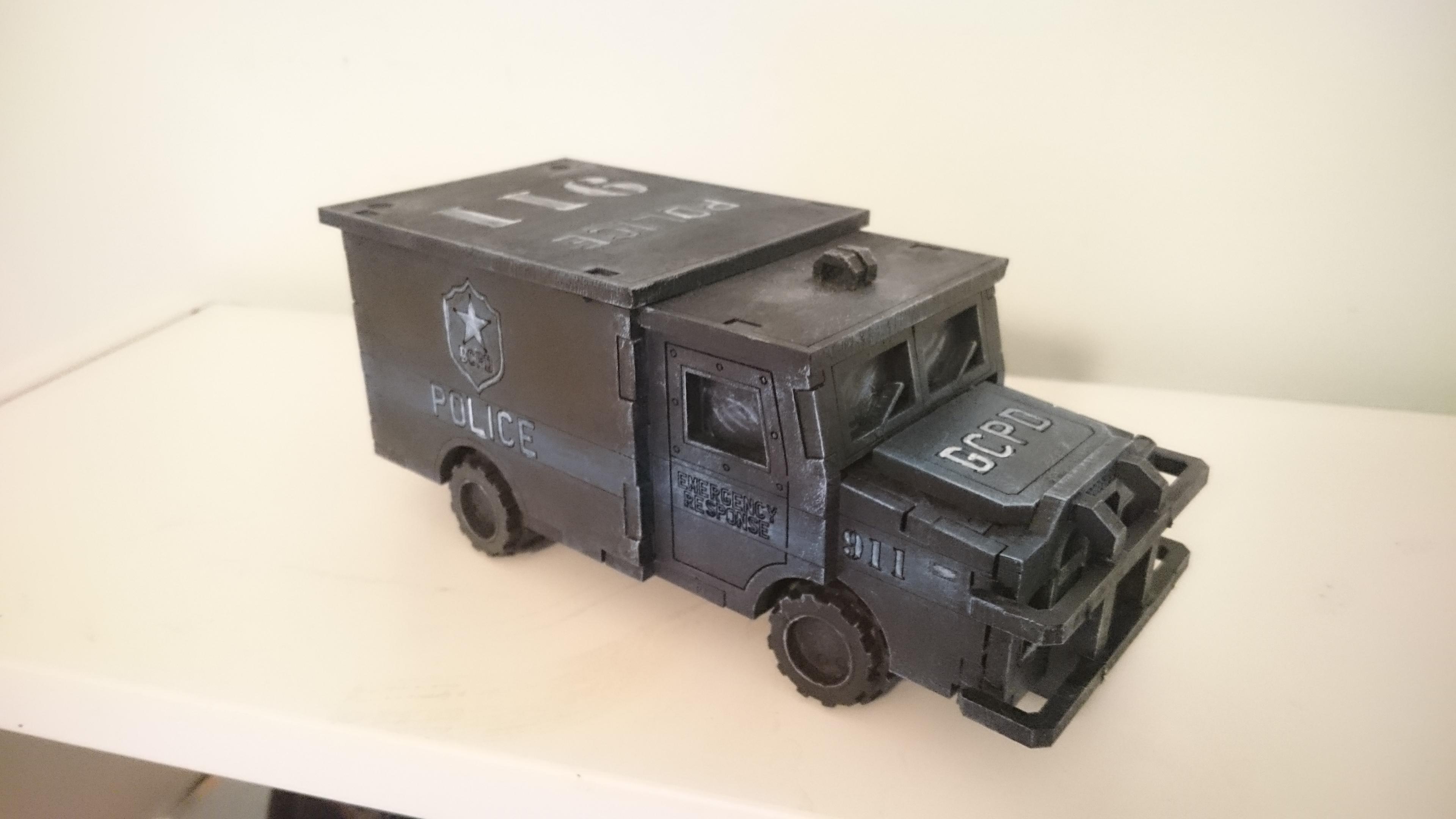 Batman, Mdf, Police, Terrain, Truck