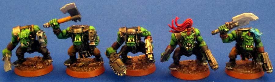 Captain Brown, Gretchin, Ork Boyz, Orks, Waaagh