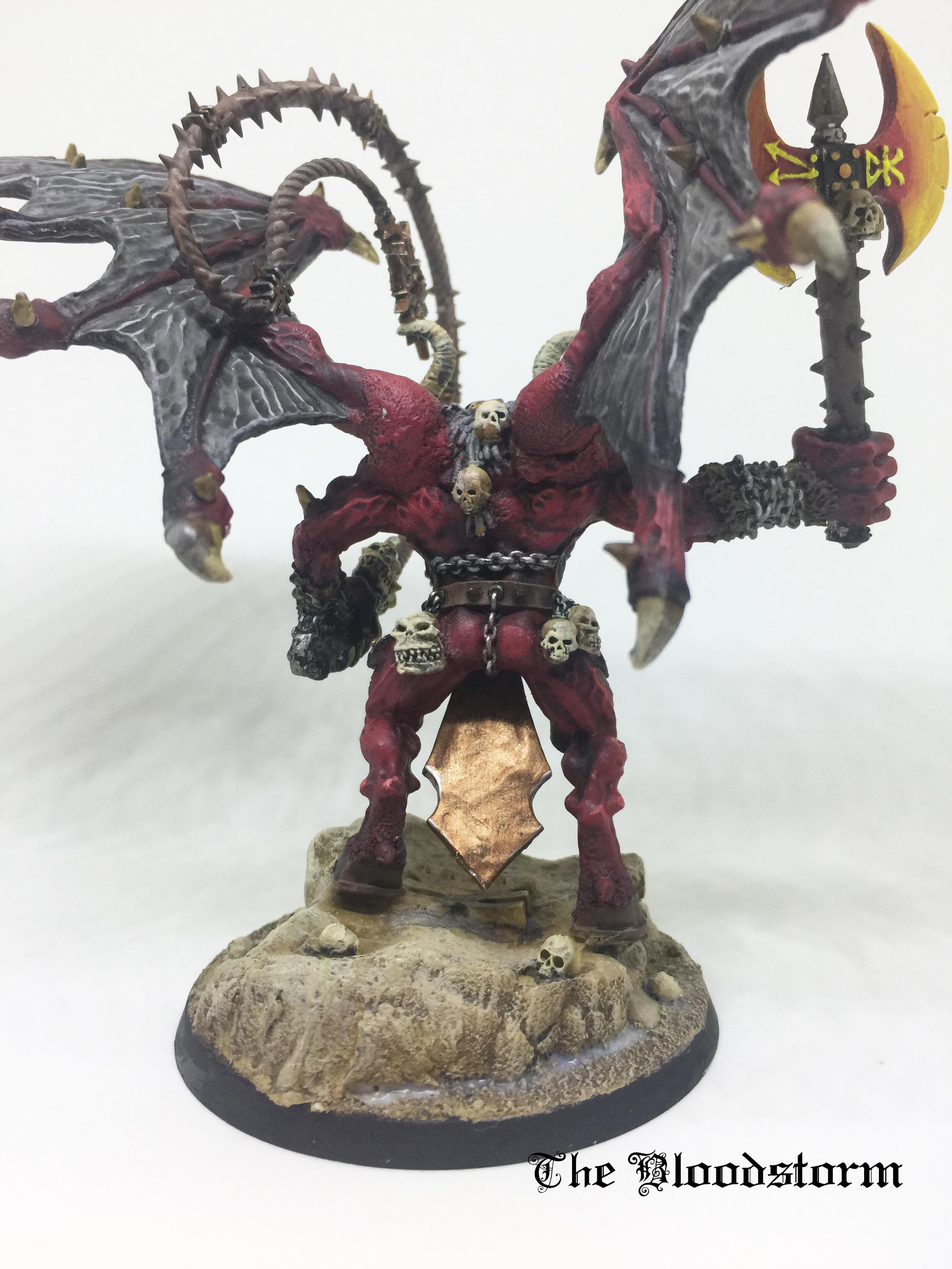 Age Of Sigmar, Axe Of Khorne, Bloodthirster, Chaos Daemons, Demonkin, Greater Daemon, Khorne, Unfettered Fury, Warhammer 40,000
