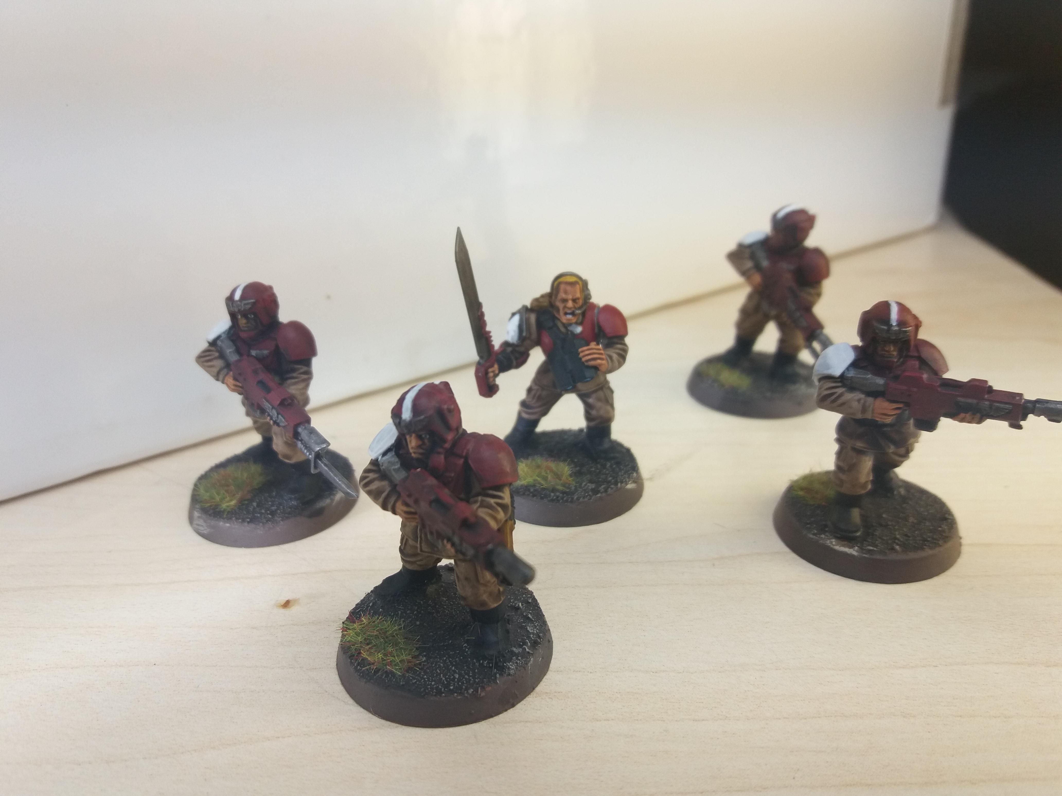 Astra Militarum, Blue Guardsmen, Guardsmen, Humble Guardsmen, Imperial Guard, Infantry, Platoon