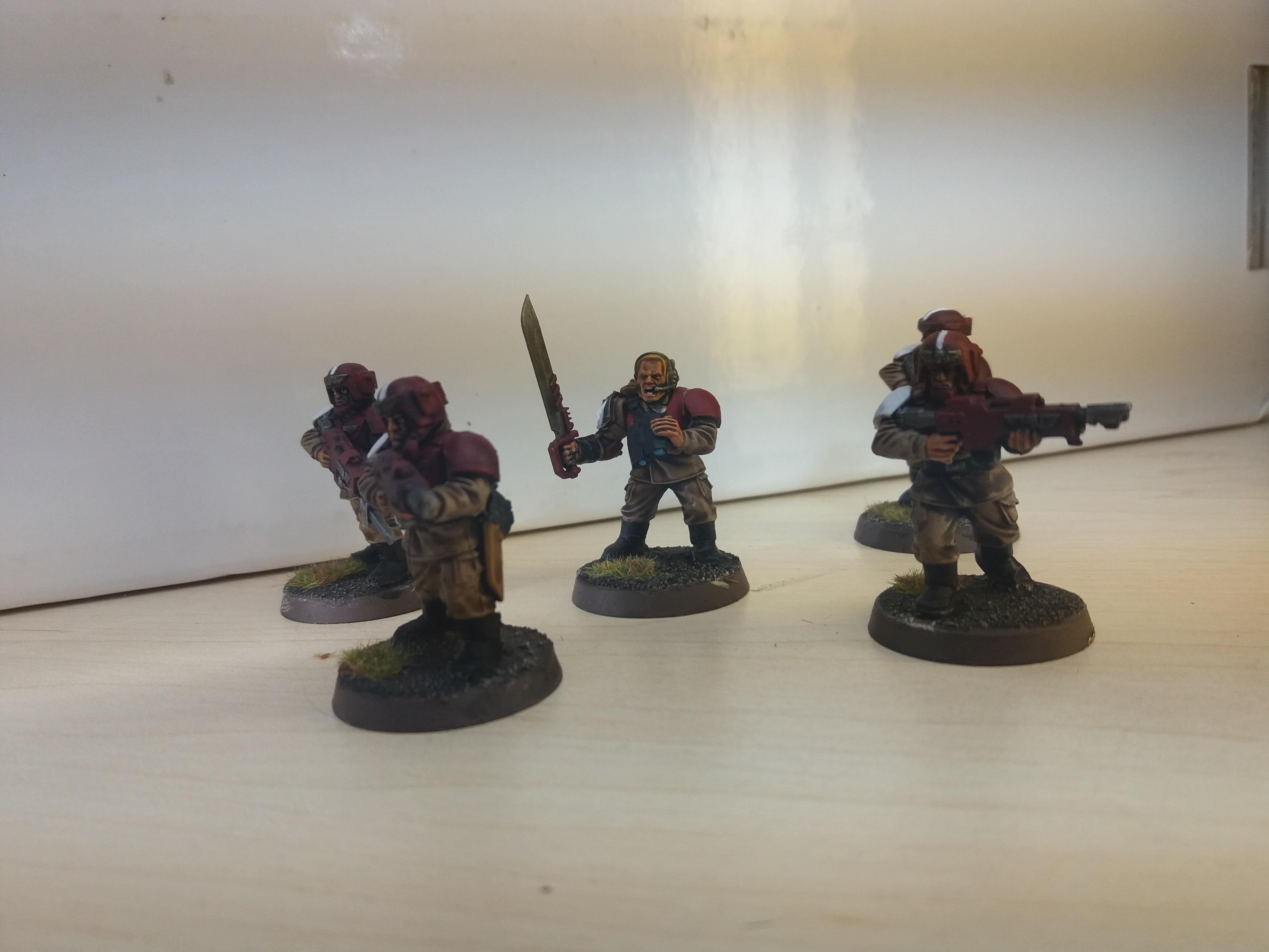 Astra Militarum, Blue Guardsmen, Guardsmen, Humble Guardsmen, Imperial Guard, Infantry, Platoon