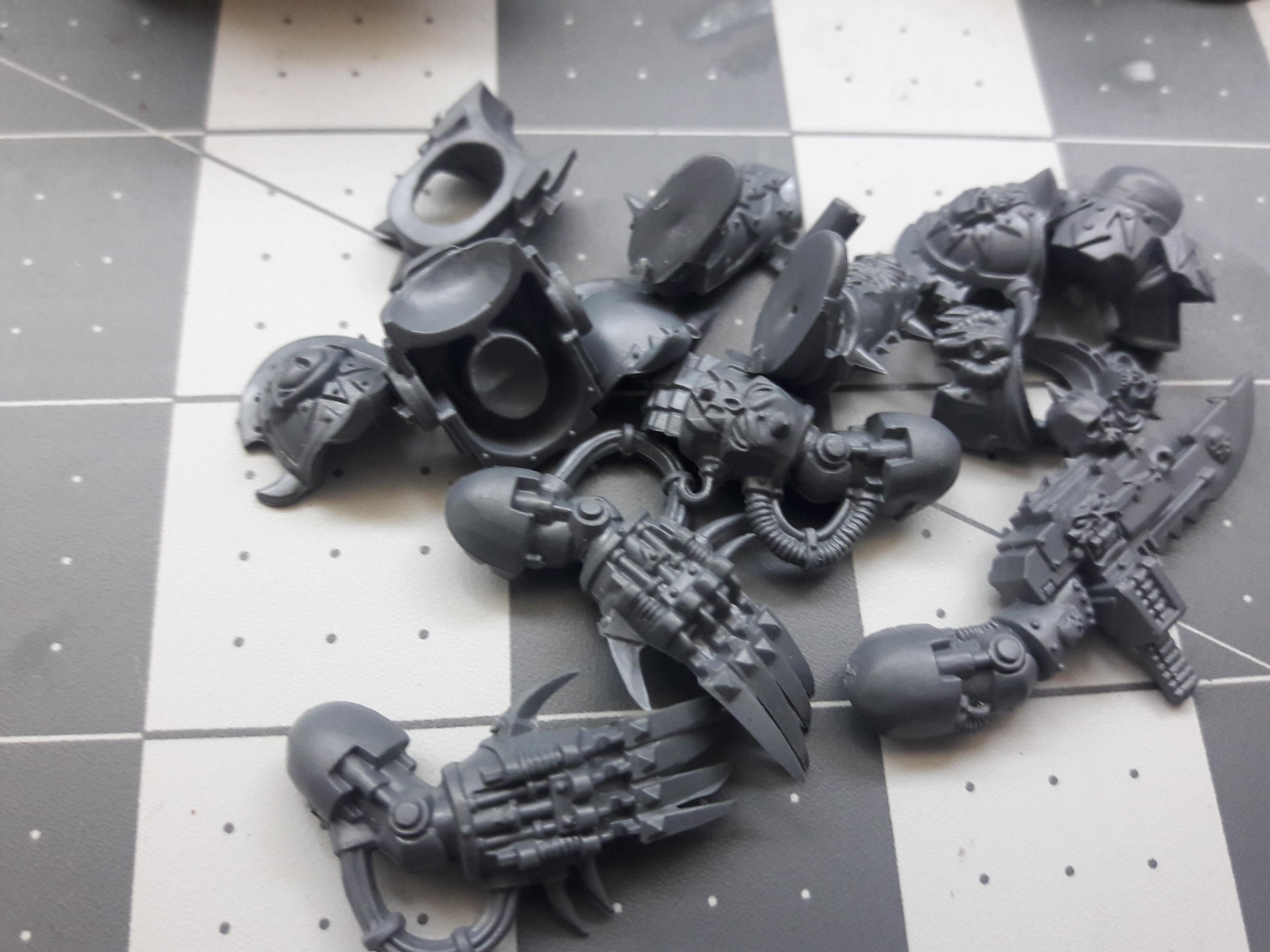 Bits, Chaos, Terminator Armor, Warhammer 40,000, Work In Progress