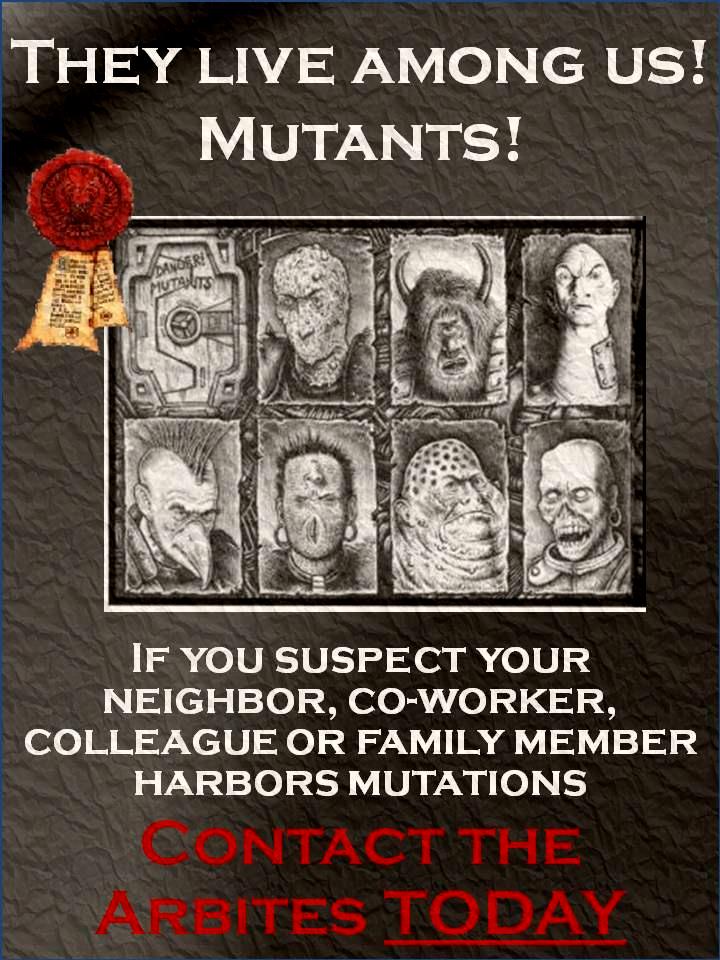Humor, Mutant, Poster, Propaganda, Warhammer 40,000