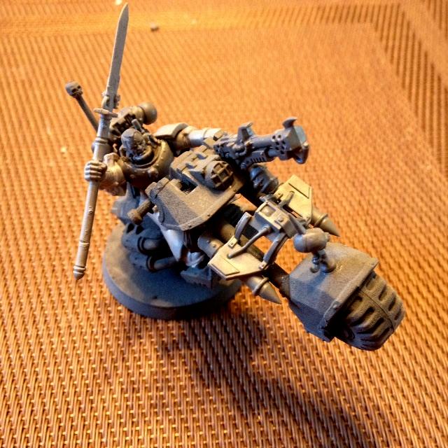 Custom space marine bike