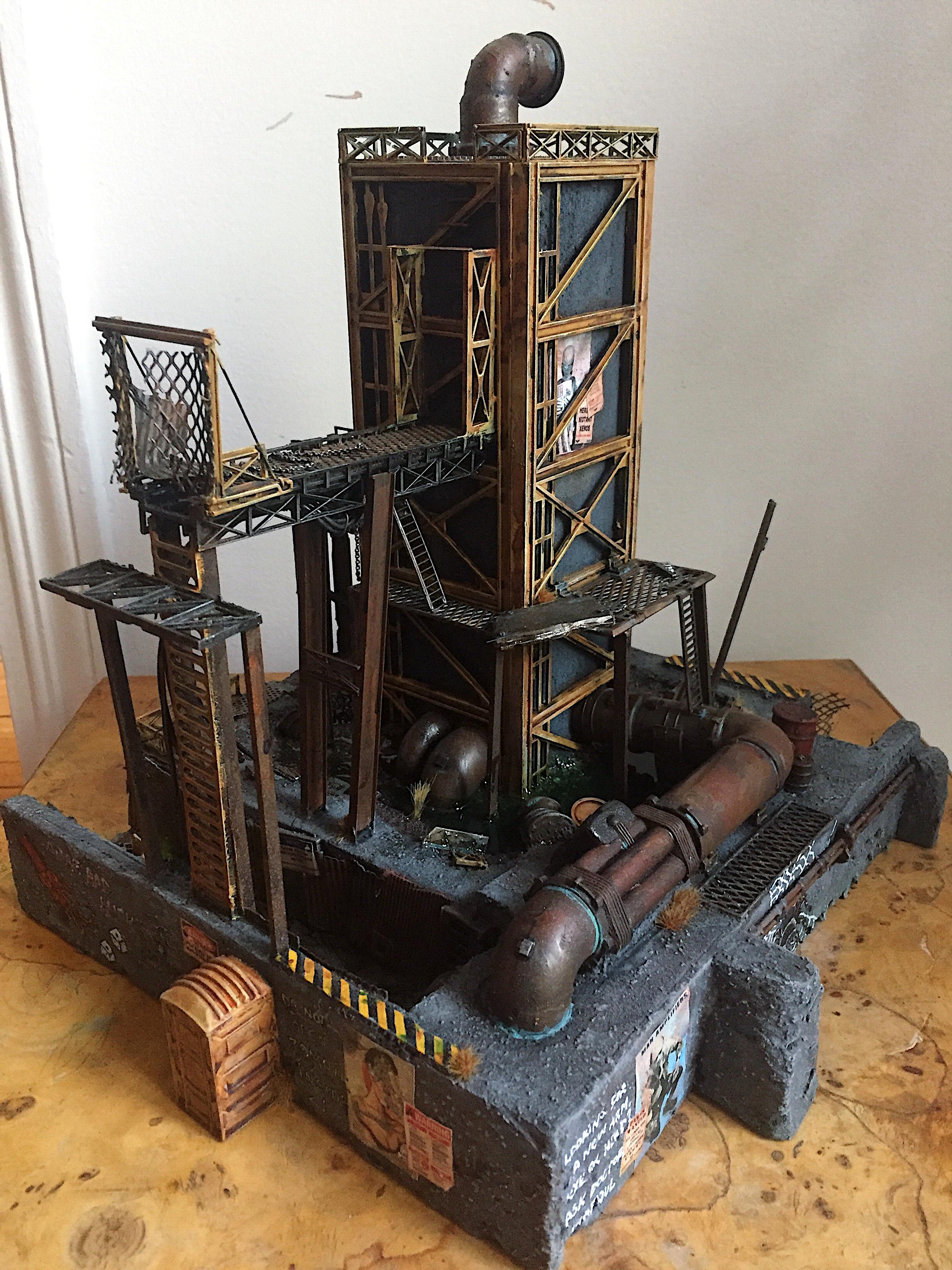 Inq28, Inquisimunda, Necromunda, Necromunda Scenery, Necromunda Terrain, Necromunda Tower, Terrain, Warhammer 40,000
