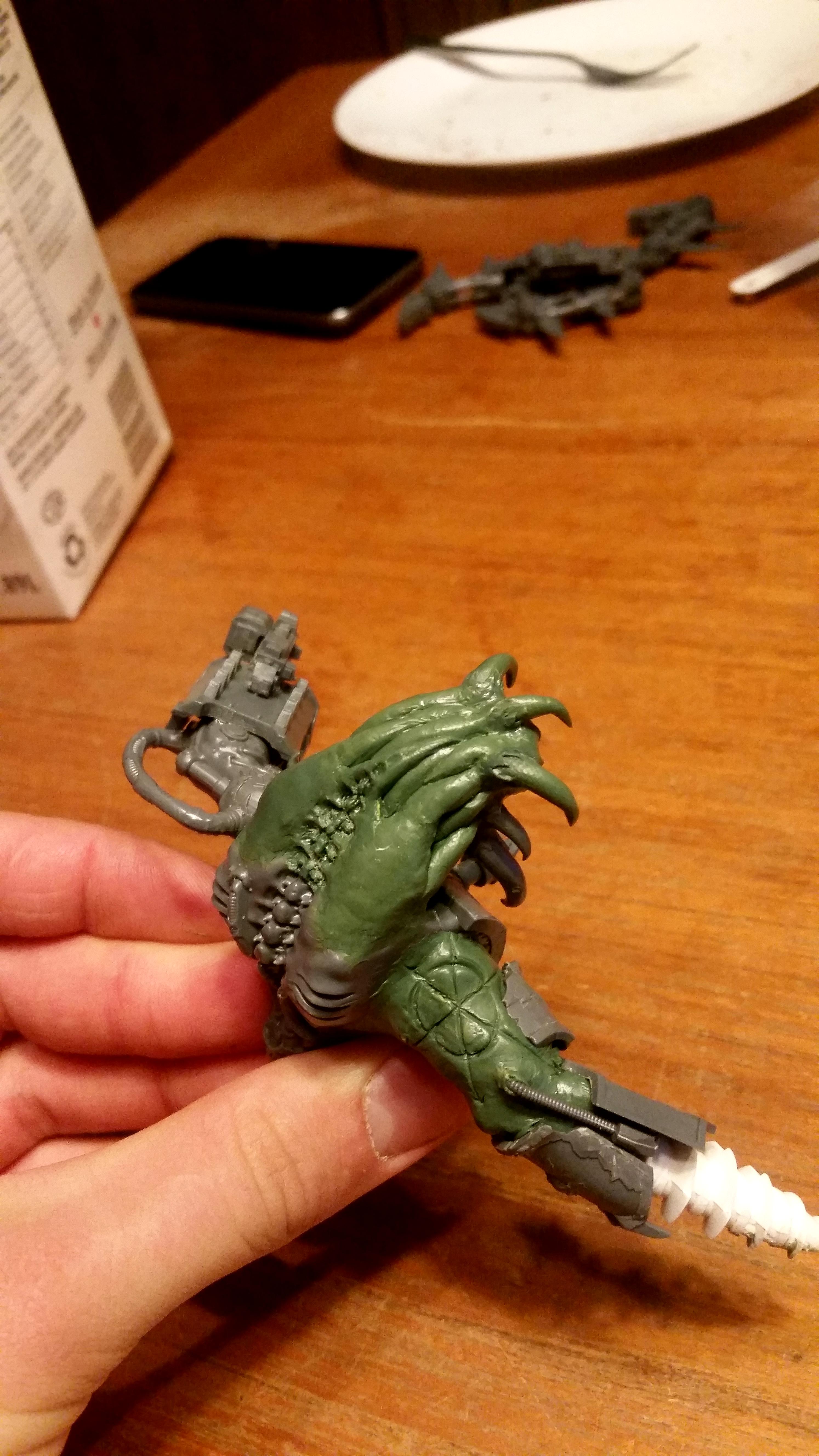 Chaos, Chaos Daemons, Conversion, Daemons, Greenstuff, Soul Grinder, Work In Progress