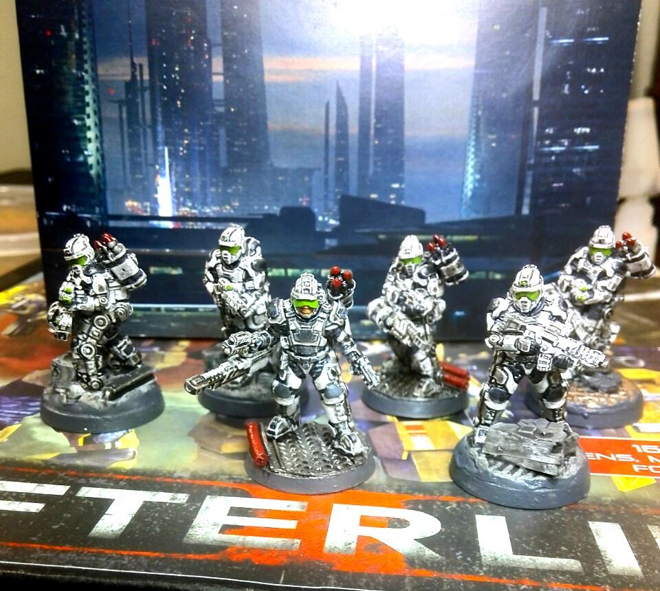 Afterlife, Anvil Industry, Tracer Exo-mechs, Unity Council