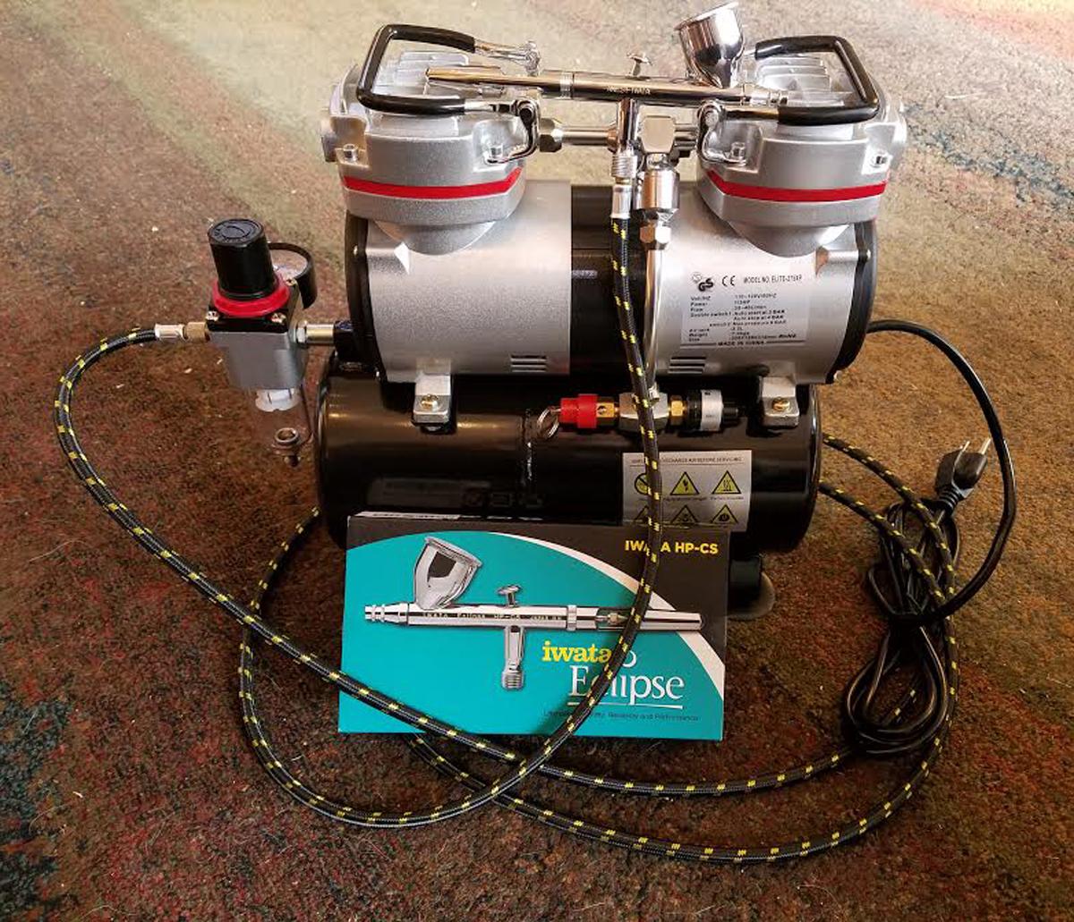 new airbrushing setup