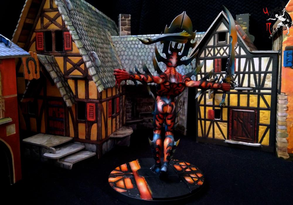 Altar, Avatar, Eldar, Fire, Khaine, Warhammer 40,000, Warhammer Fantasy