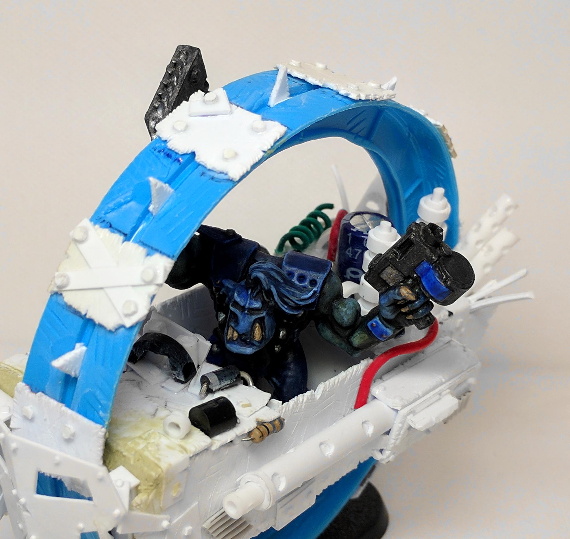 Bike, Monowheel, Orks, Scratch Build, Warbike, Work In Progress