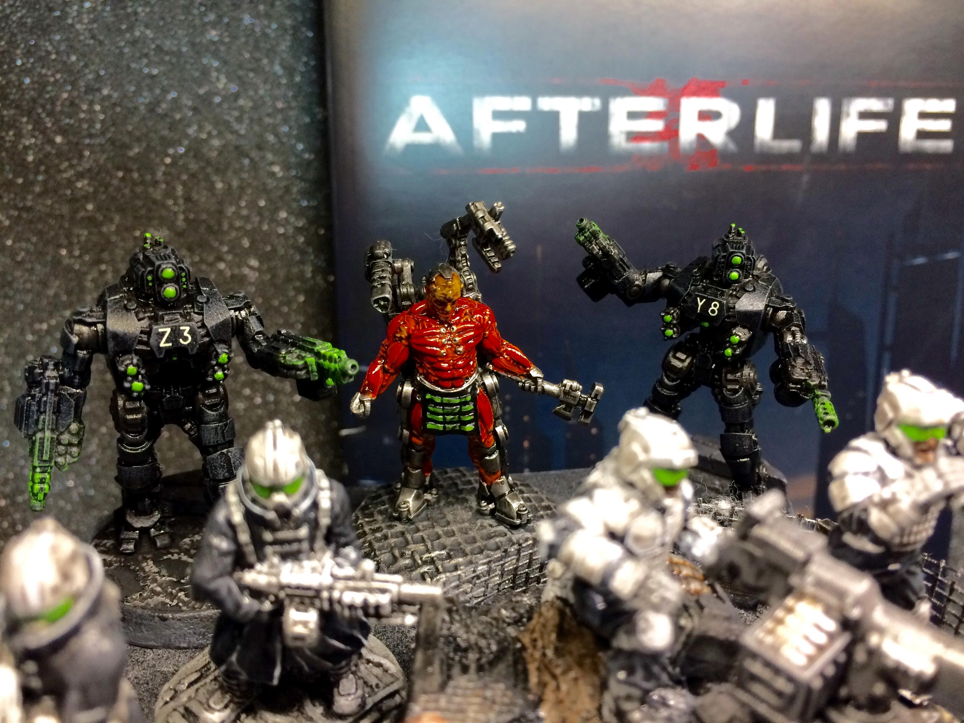 Afterlife, Anvil Industry, Ephraim Bolivar, The Technican, Unity Council, Warden Autonomous Mechs