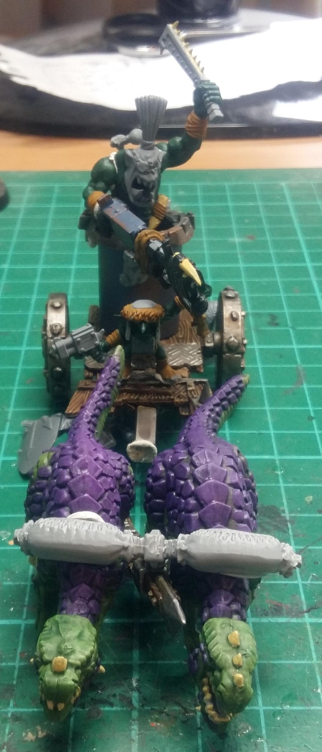 Chariot, Flamer, Orks, Snakebite