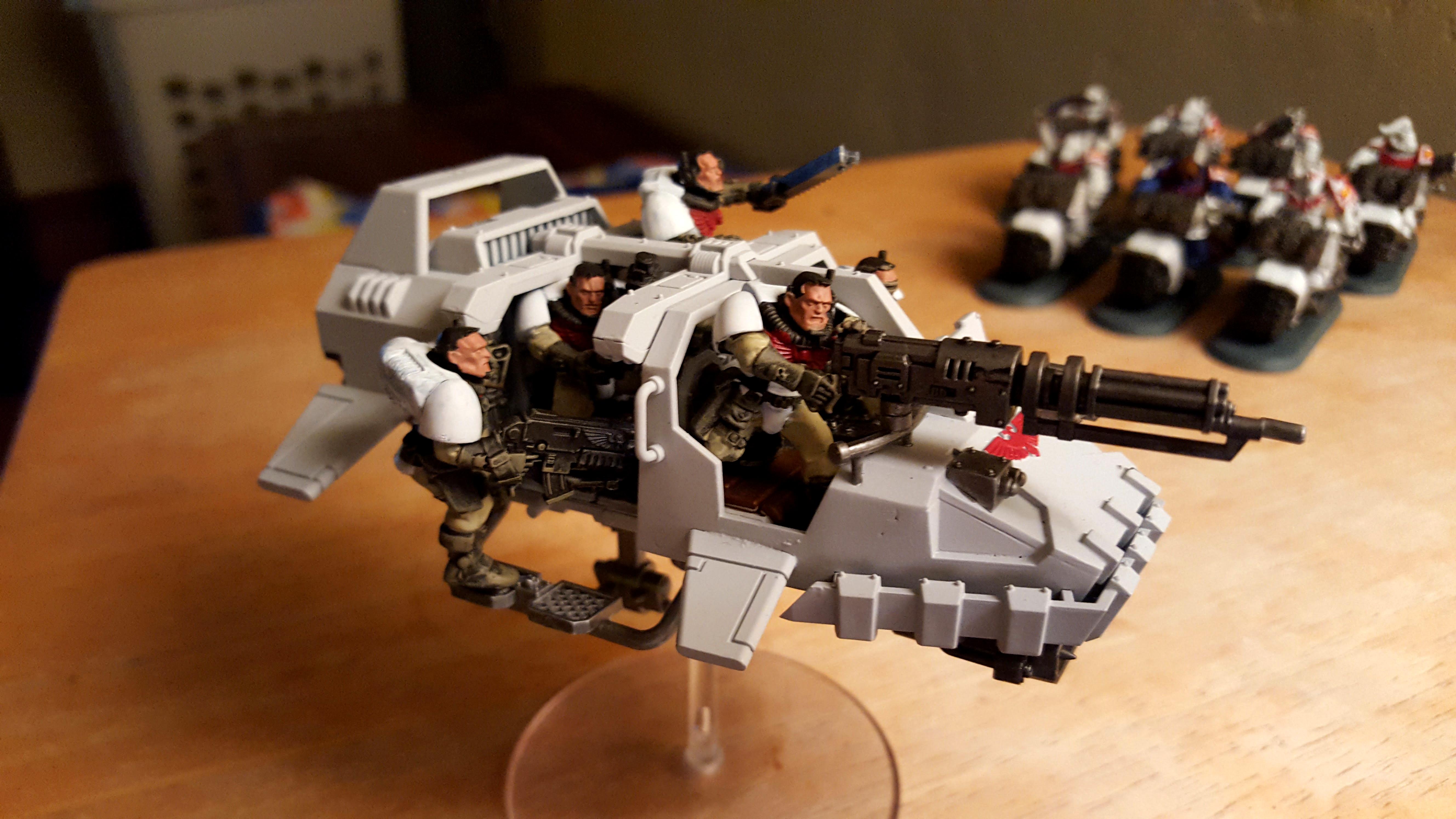 Landspeeder Storm with magnetized Scouts