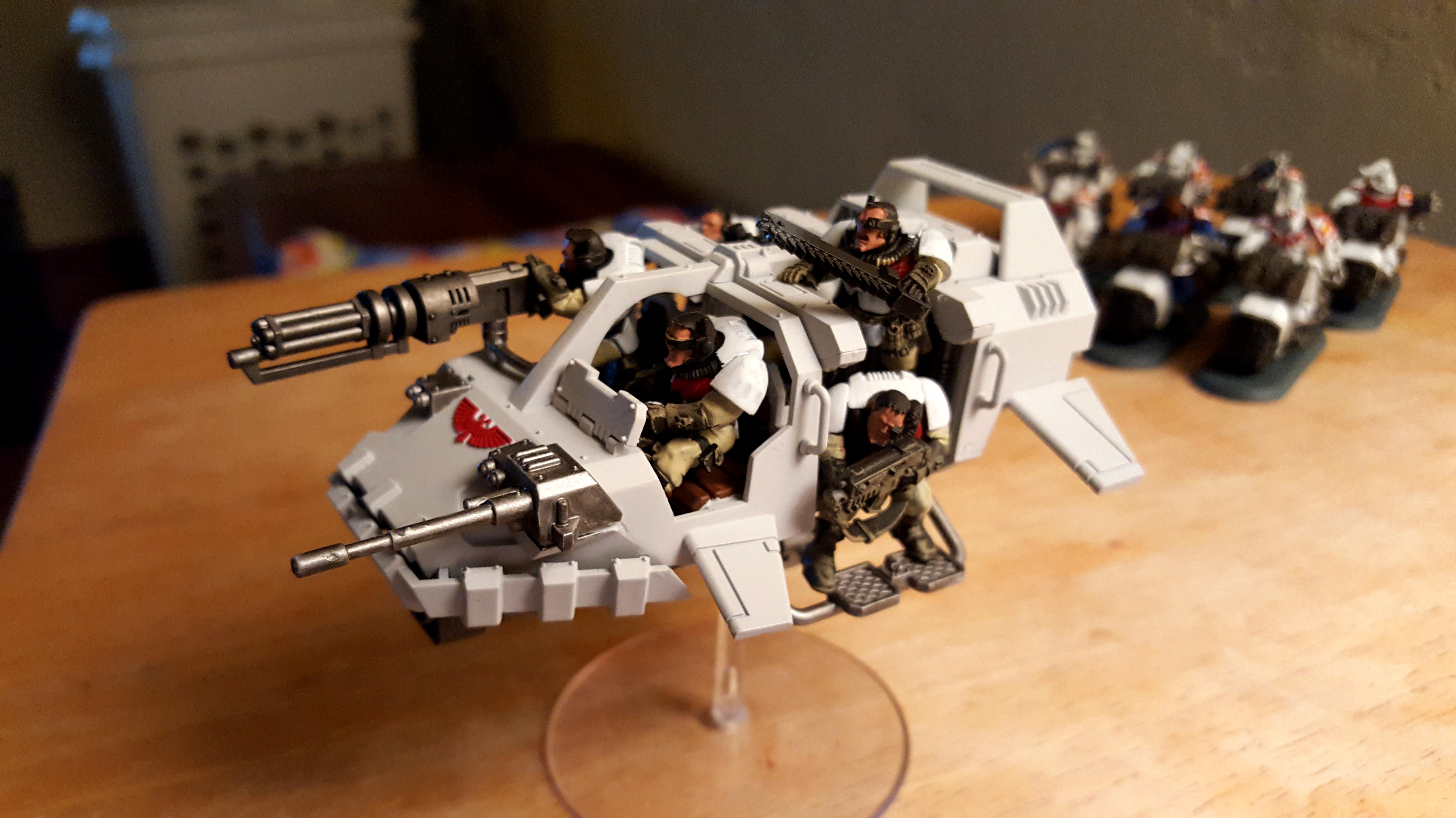 Landspeeder Storm with magnetized Scouts